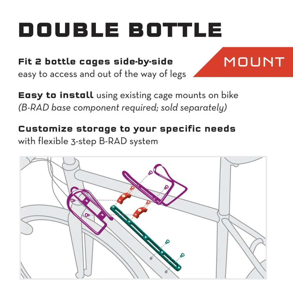 Adaptateur Double Bidons WOLF TOOTH B-RAD - Image 2
