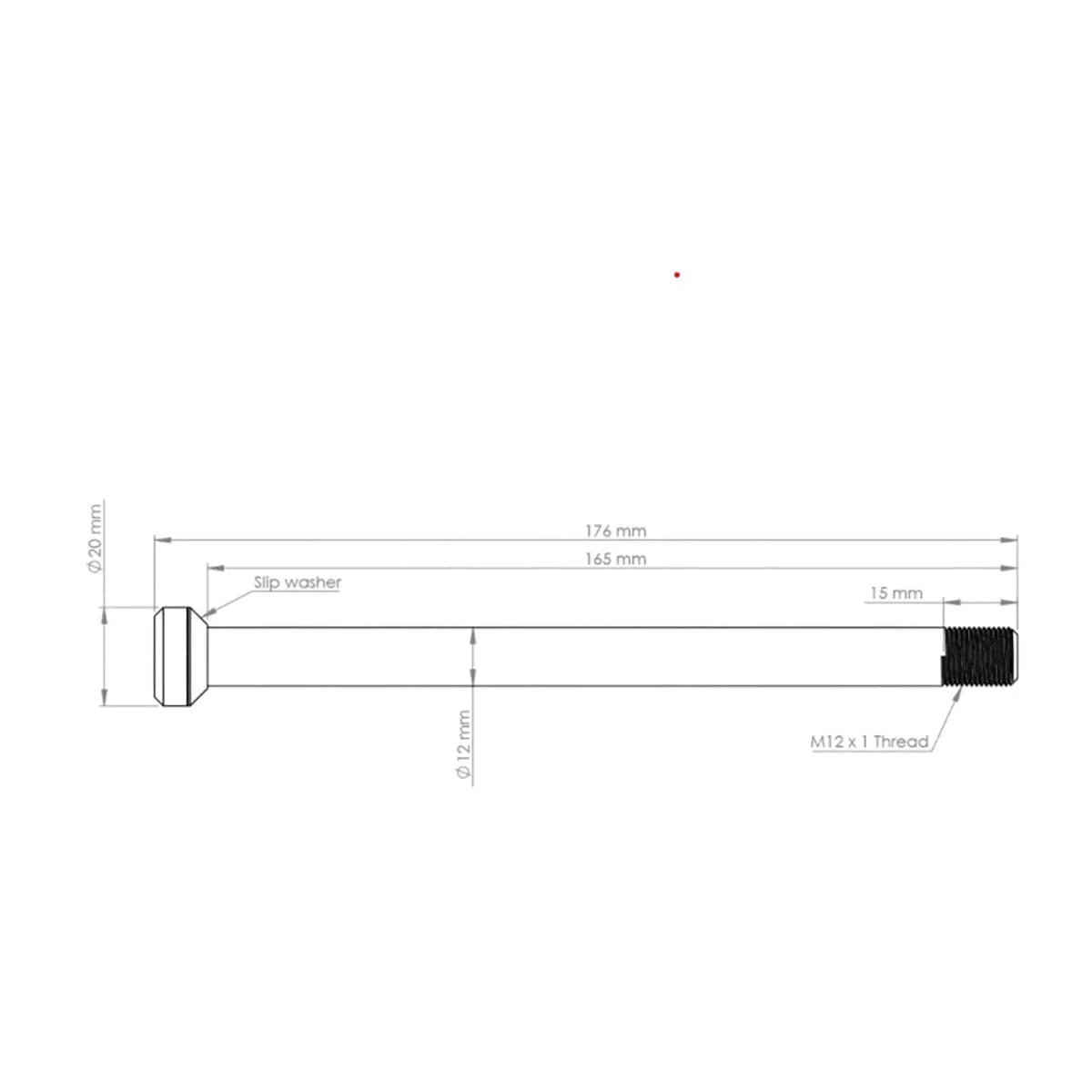 Axe de Roue Arrière BURGTEC 175.5mm pour Cadres Specialized Argent - Image 2