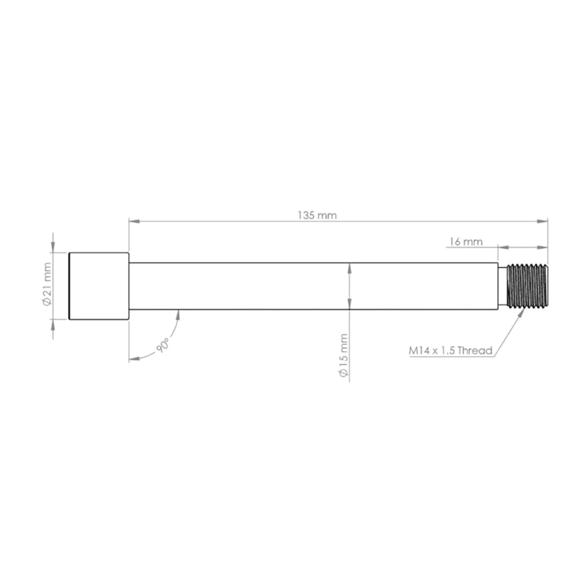 Axe de Roue Avant BURGTEC pour Fourche FOX 15x110 mm Boost KaboltX 2021 Noir - Image 2