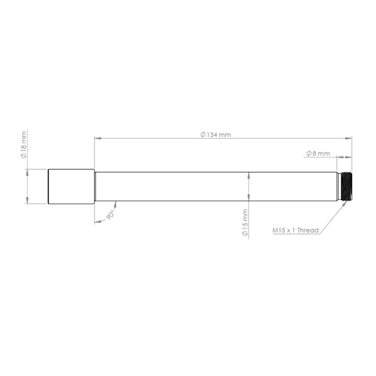 Axe de Roue Avant BURGTEC pour Fourche Ôhlins RXF 36 Violet - Image 2