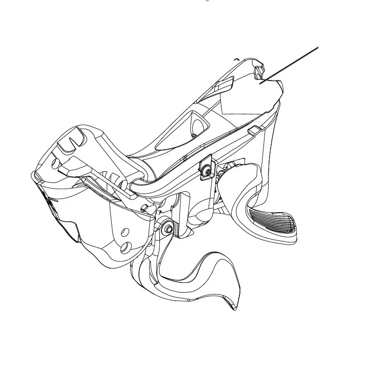 Corps de Manette Droite CAMPAGNOLO EKAR 13V Frein à Disque - Image 2