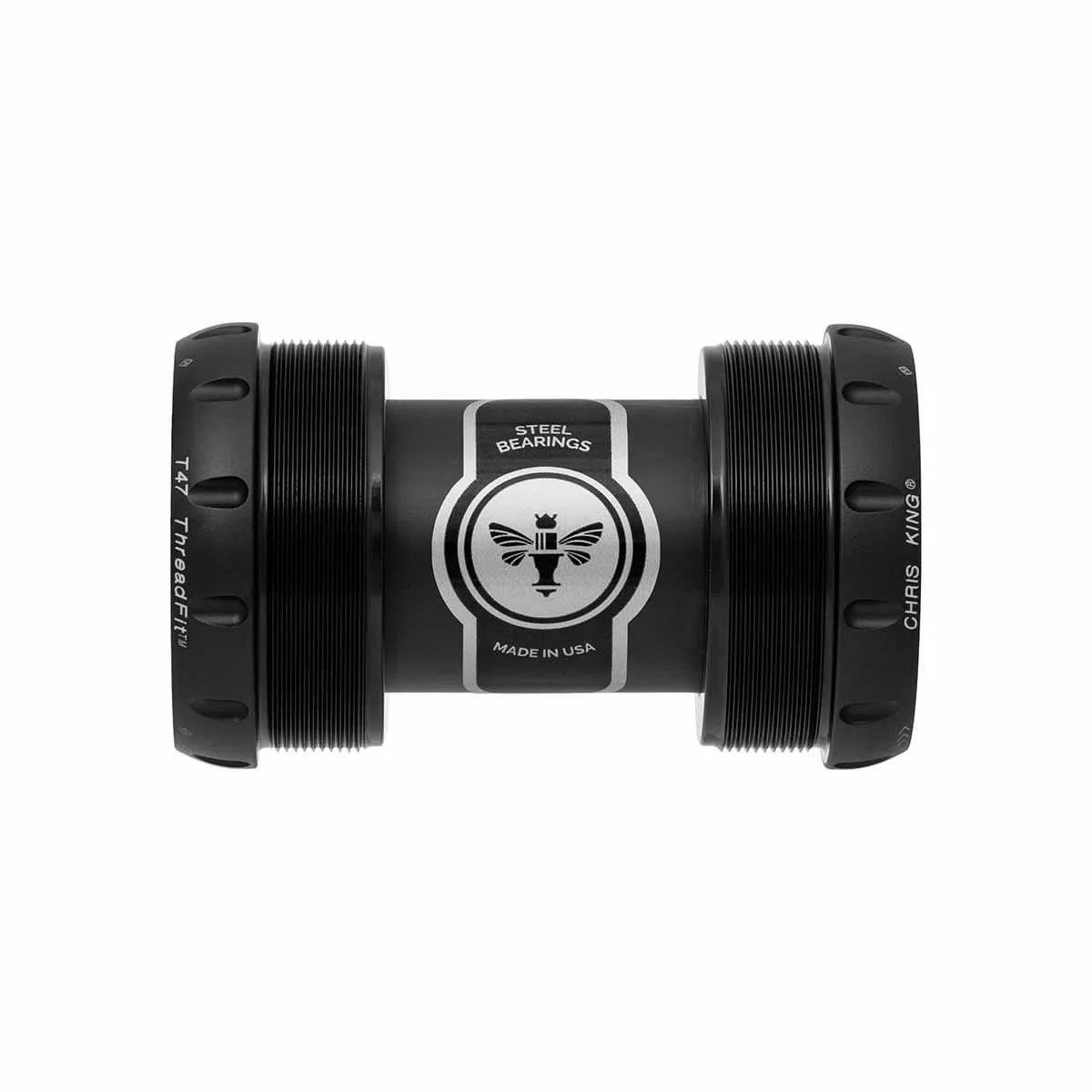 Boîtier de Pédalier CHRIS KING ThreadFit T47 30X 68/73mm Noir/Or
