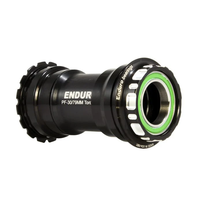 Boitier de Pédalier ENDURO BEARINGS TORQTITE BBright Axe 24mm Acier Inoxydable Noir