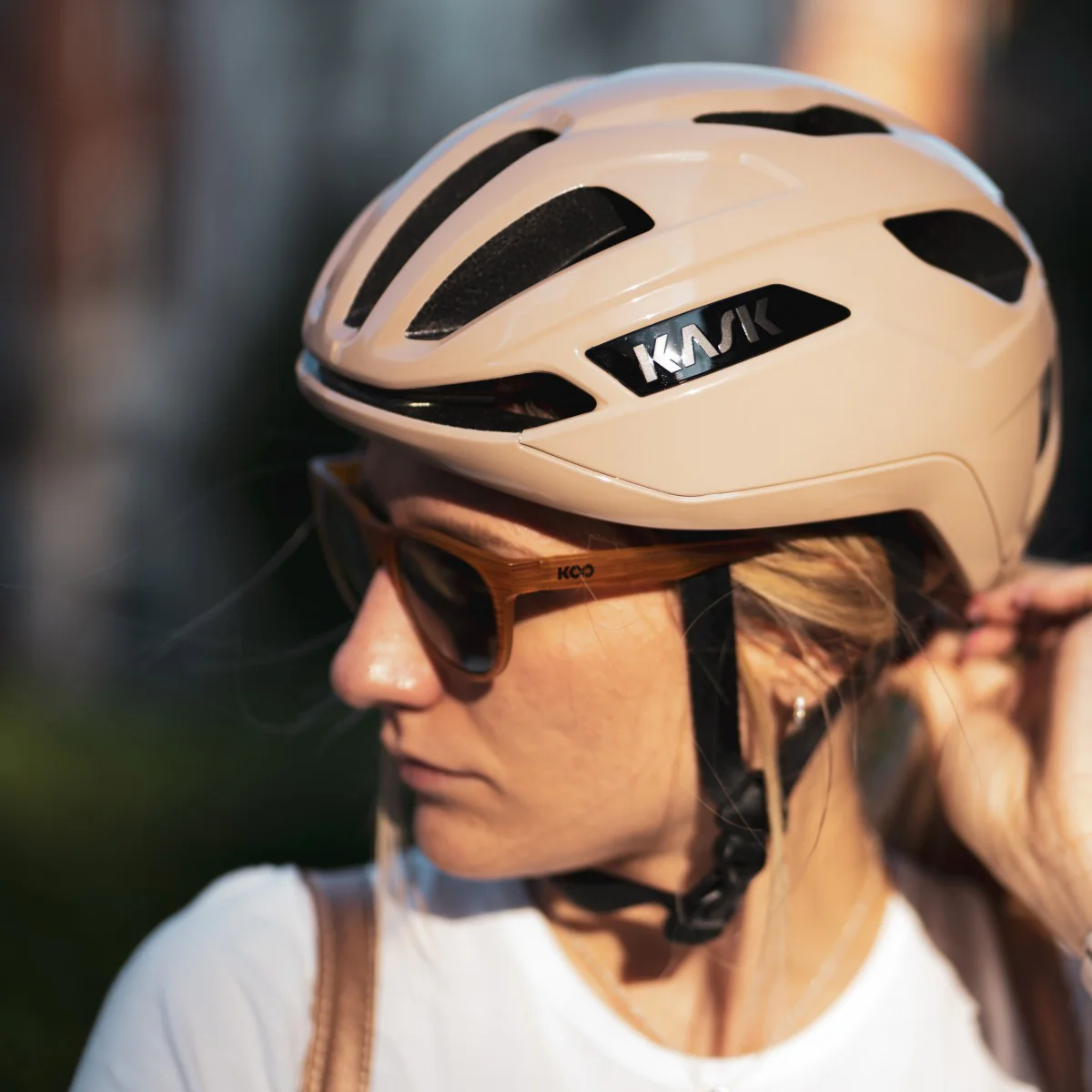 Casque Route KASK SINTESI Beige - Image 5
