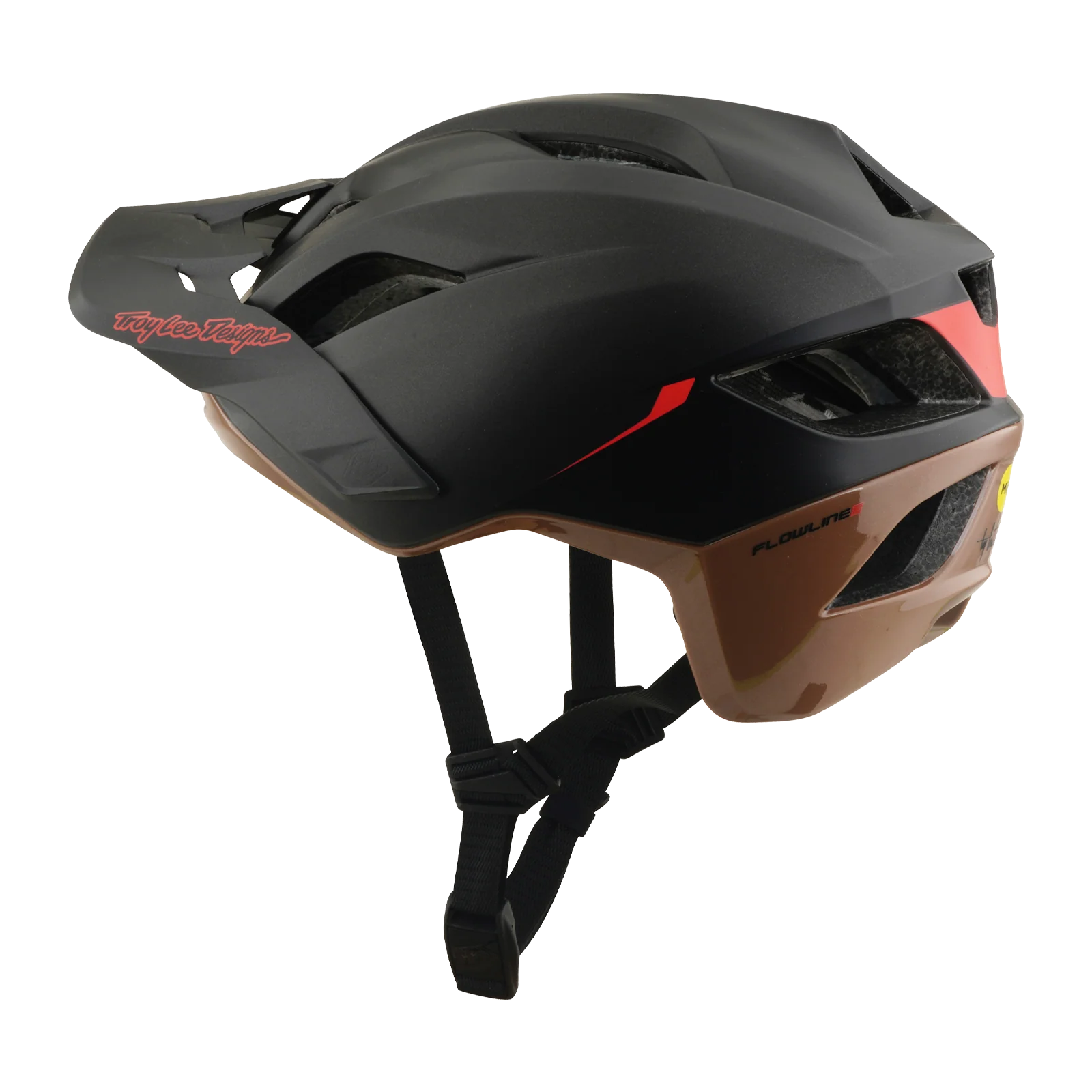 Casque VTT TROY LEE DESIGNS  FLOWLINE SE MIPS STACKS Noir/Marron - Image 4