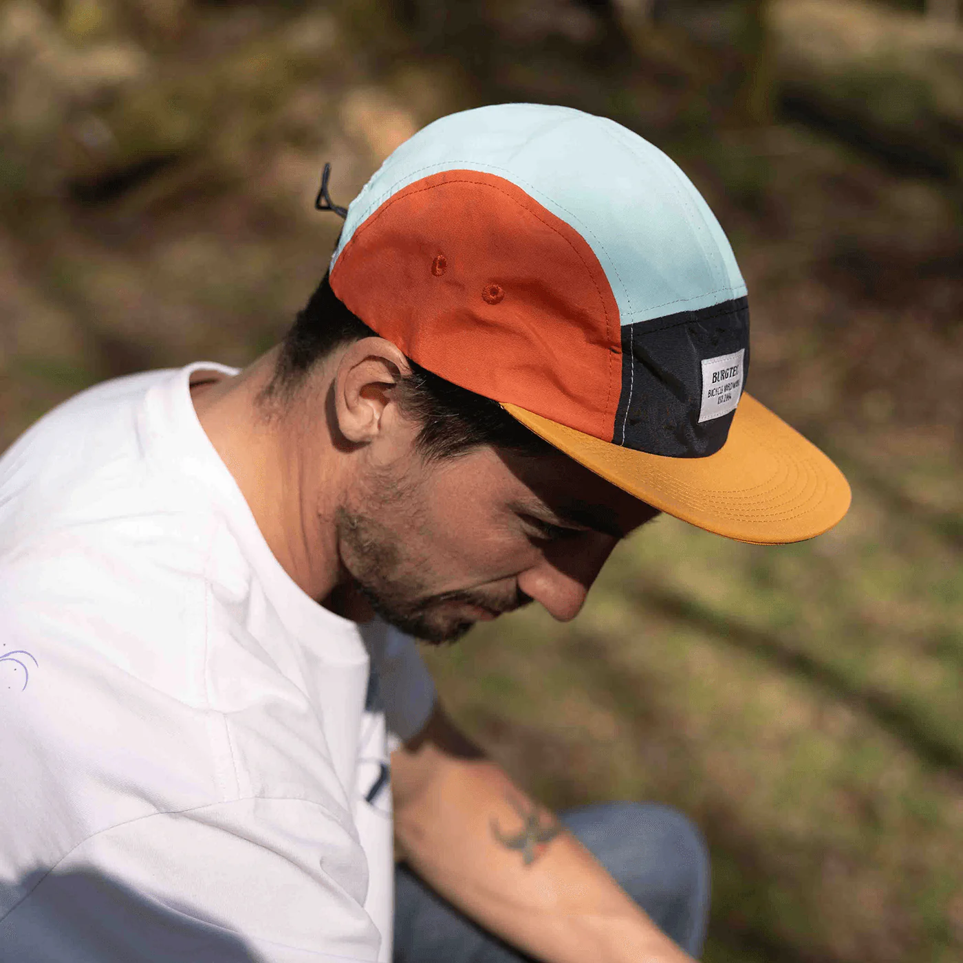 Casquette BURGTEC COURIER FIVE PANEL Moutarde - Image 6
