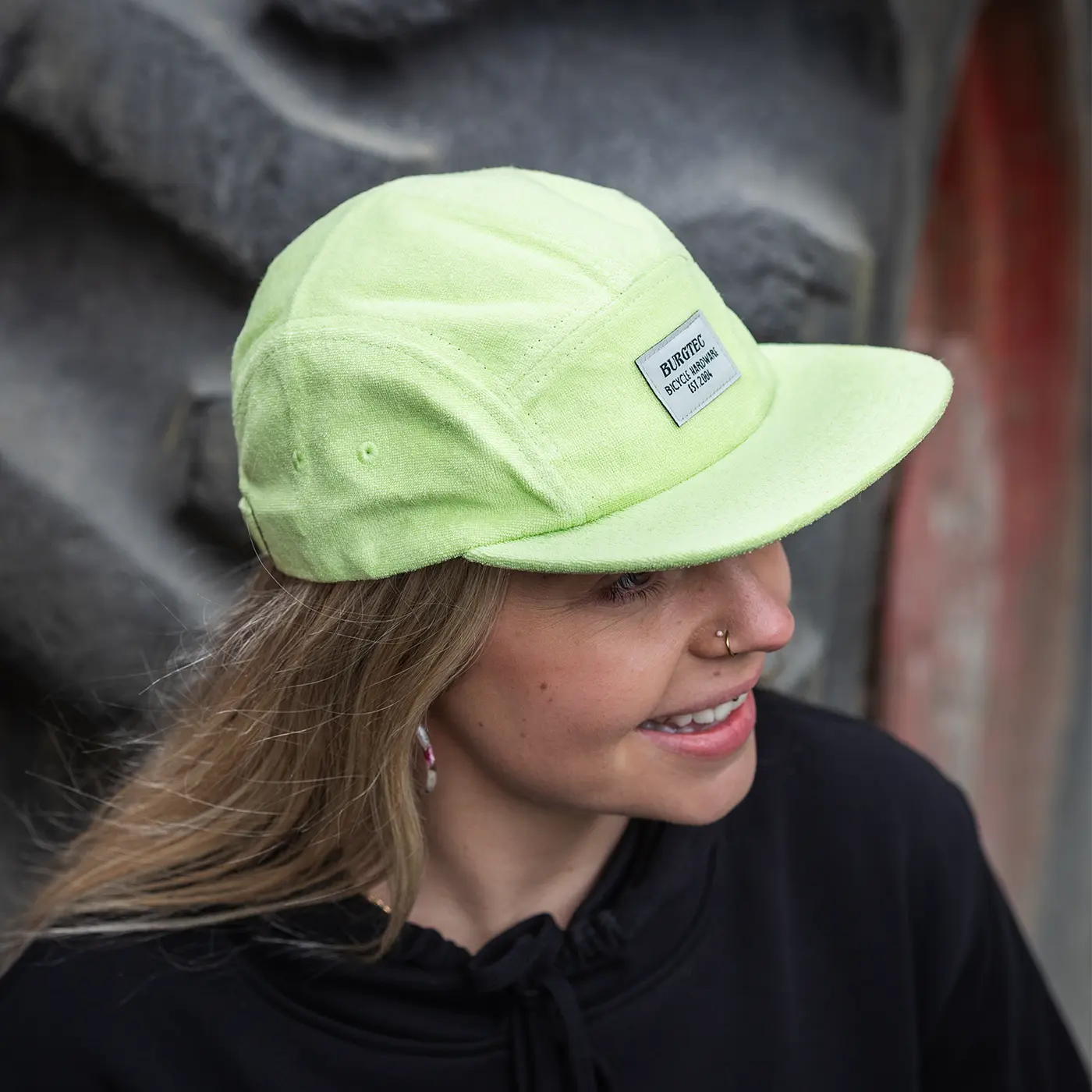 Casquette BURGTEC ARCADE FIVE PANEL Jaune Limonade - Image 8