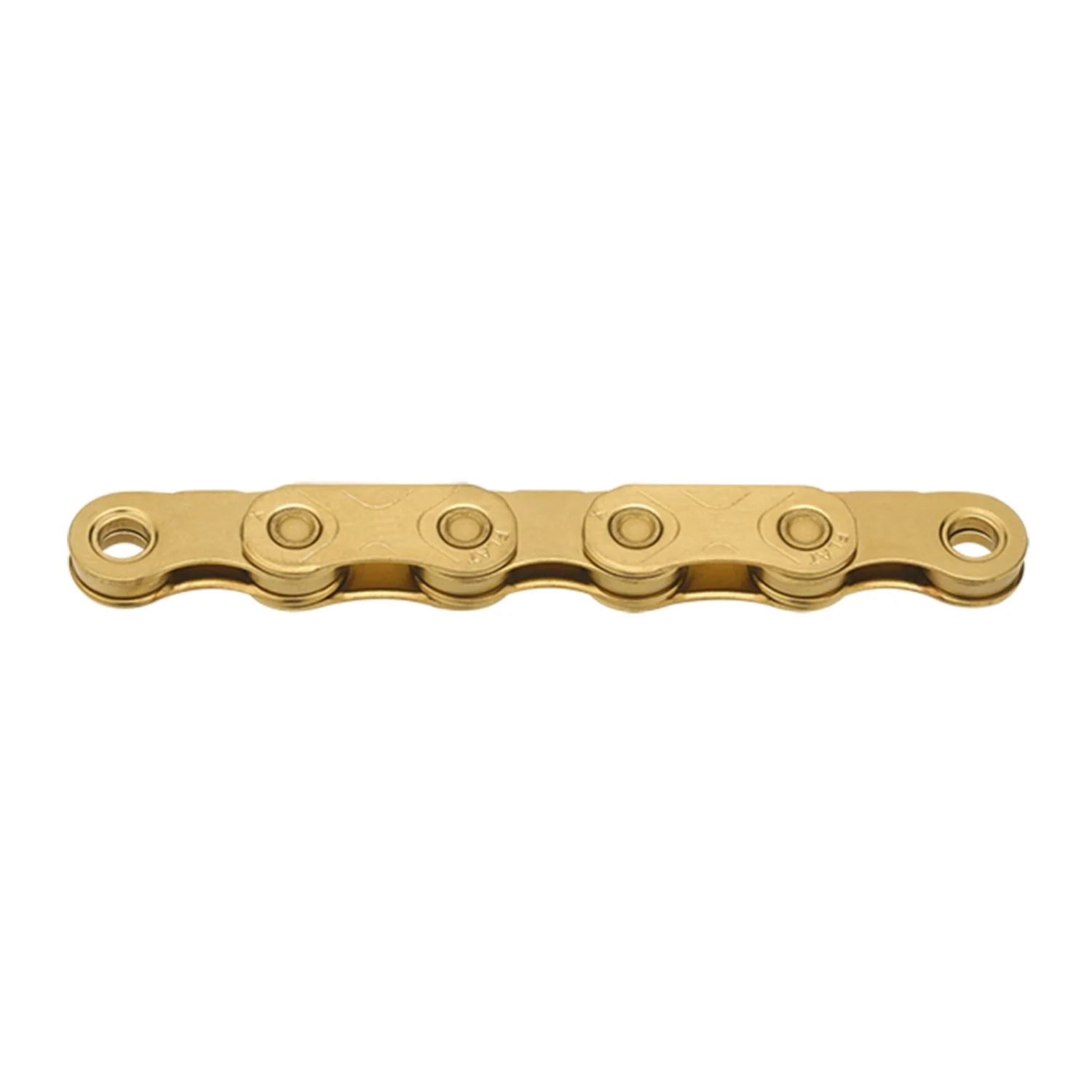 Chaîne 12/13V KMC X FLAT Waxed Ti-N Or