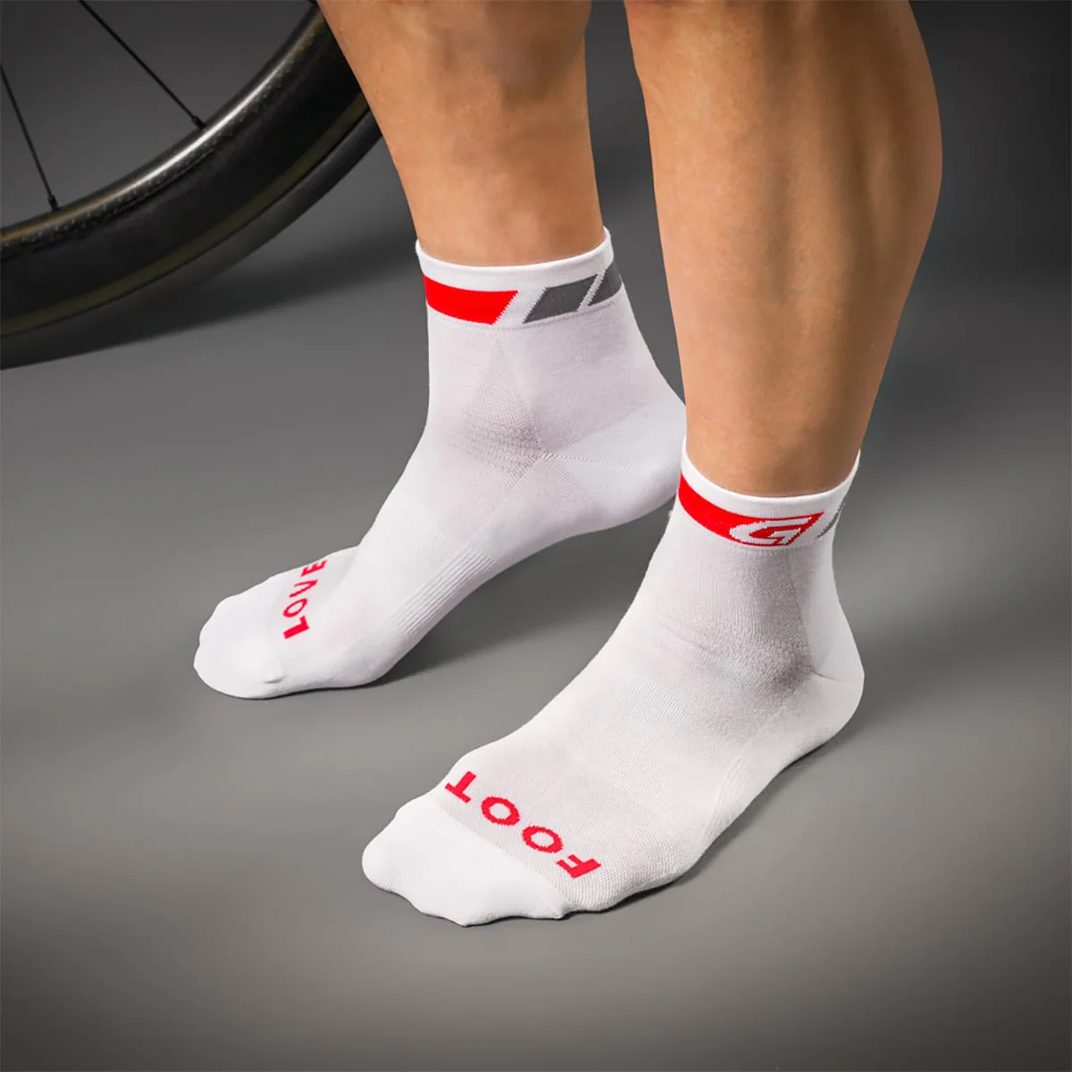 Chaussettes Basses GRIPGRAB LOW CUT Blanches - Image 3