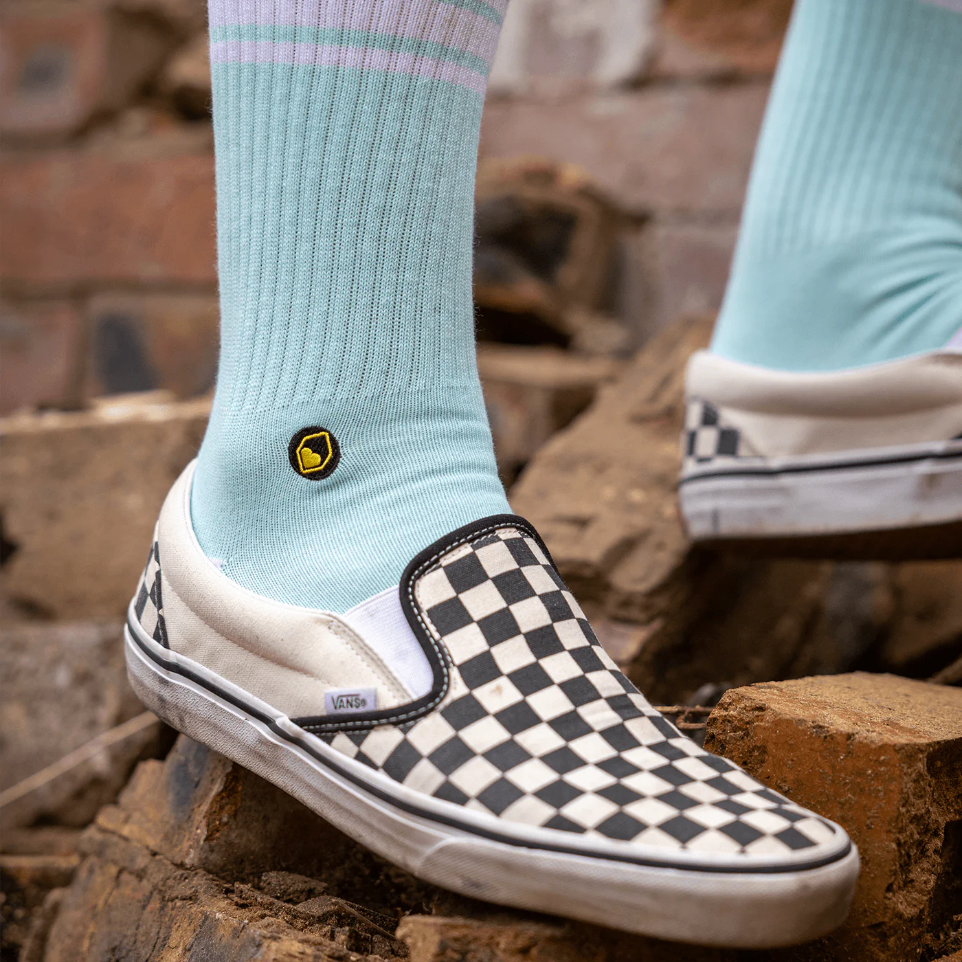Chaussettes BURGTEC EVERYDAY CREW Bleu Ciel - Image 2