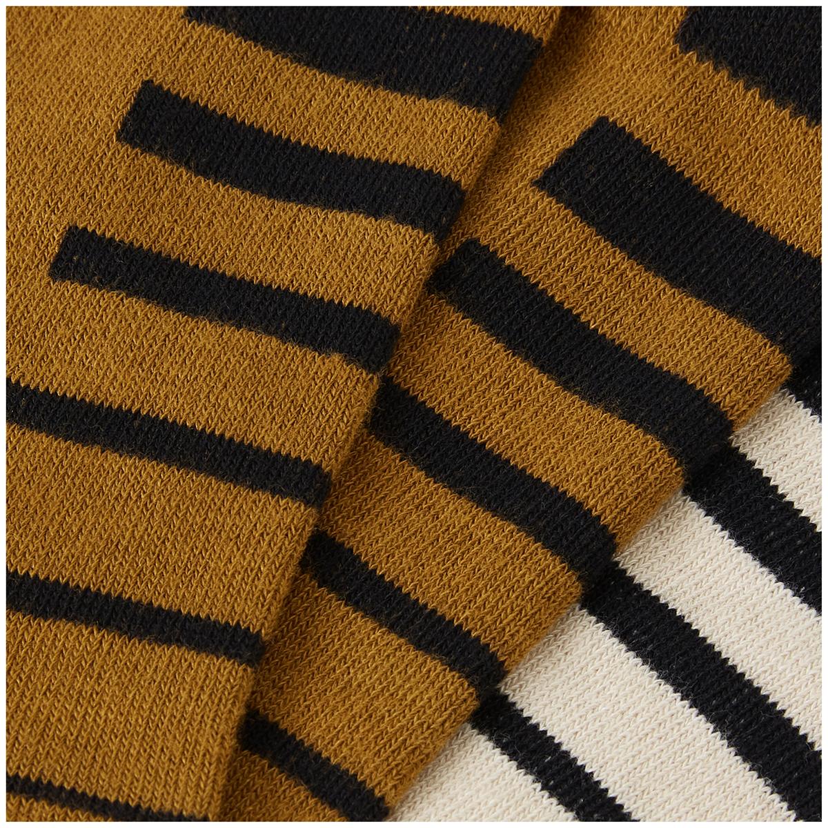 Chaussettes ENDURA COOLMAX STRIPE 2 Paires Bronze/Beige - Image 5