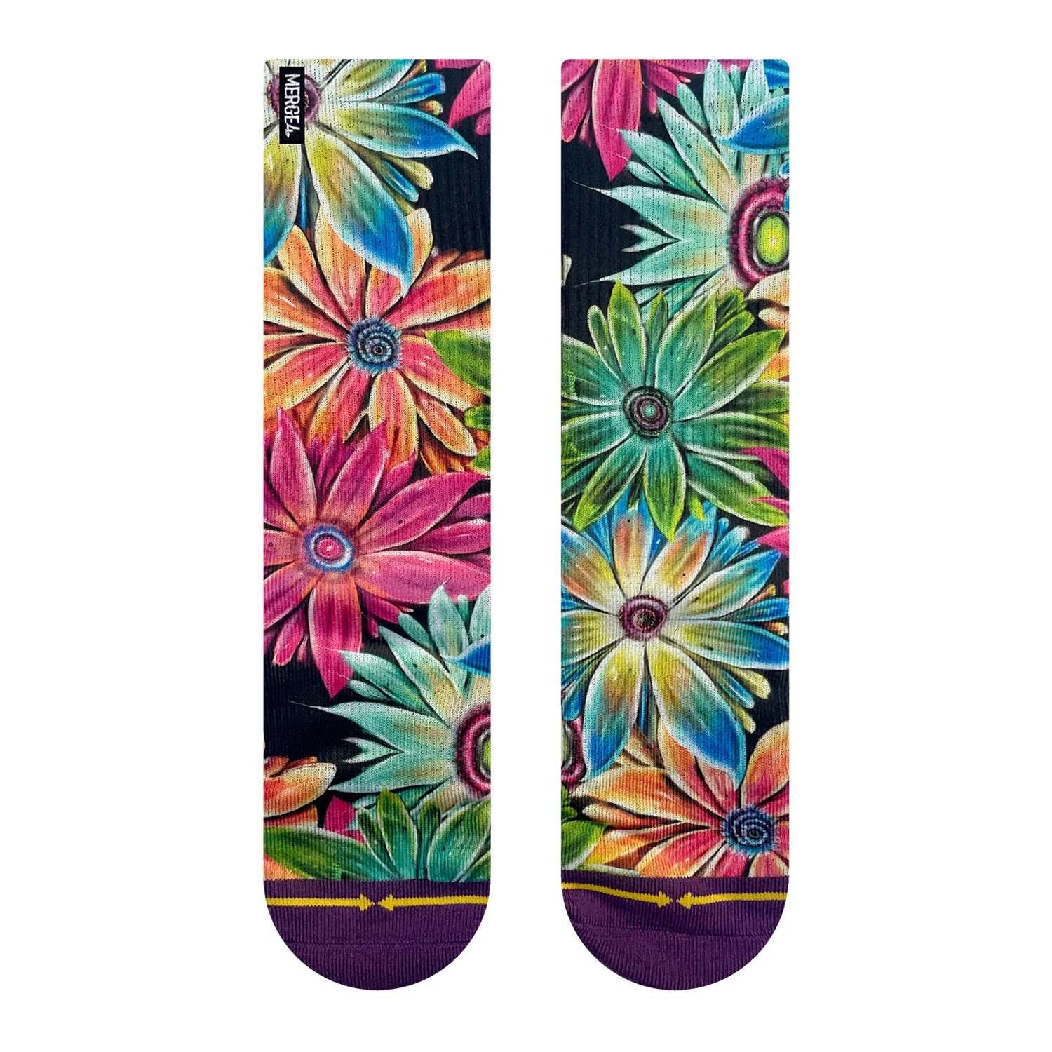 Chaussettes MERGE4 MAX ERHMANN FLOWERS - Image 5