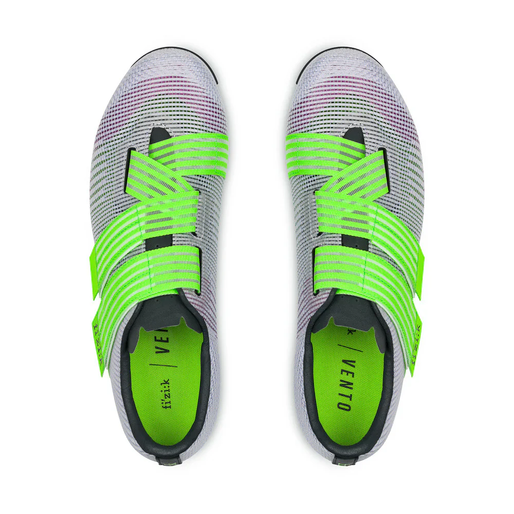 Chaussures Route FIZIK VENTO POWERSTRAP AEROWAVE Violet/Vert - Image 3