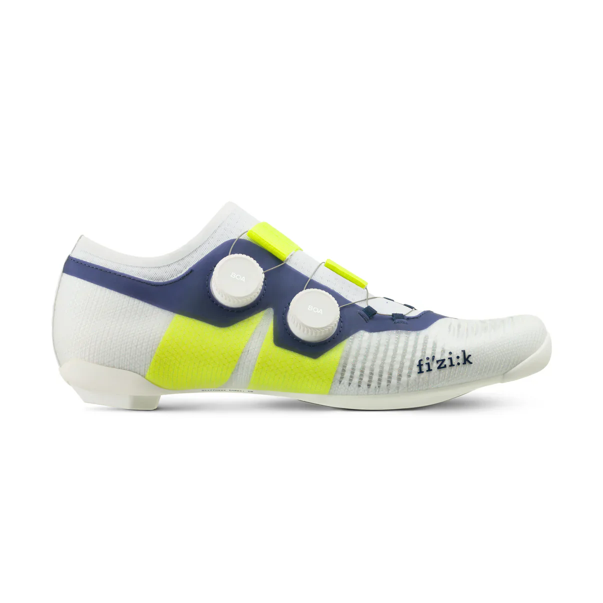 Chaussures Route FIZIK VEGA CARBON Blanc/Bleu/Jaune - Image 10