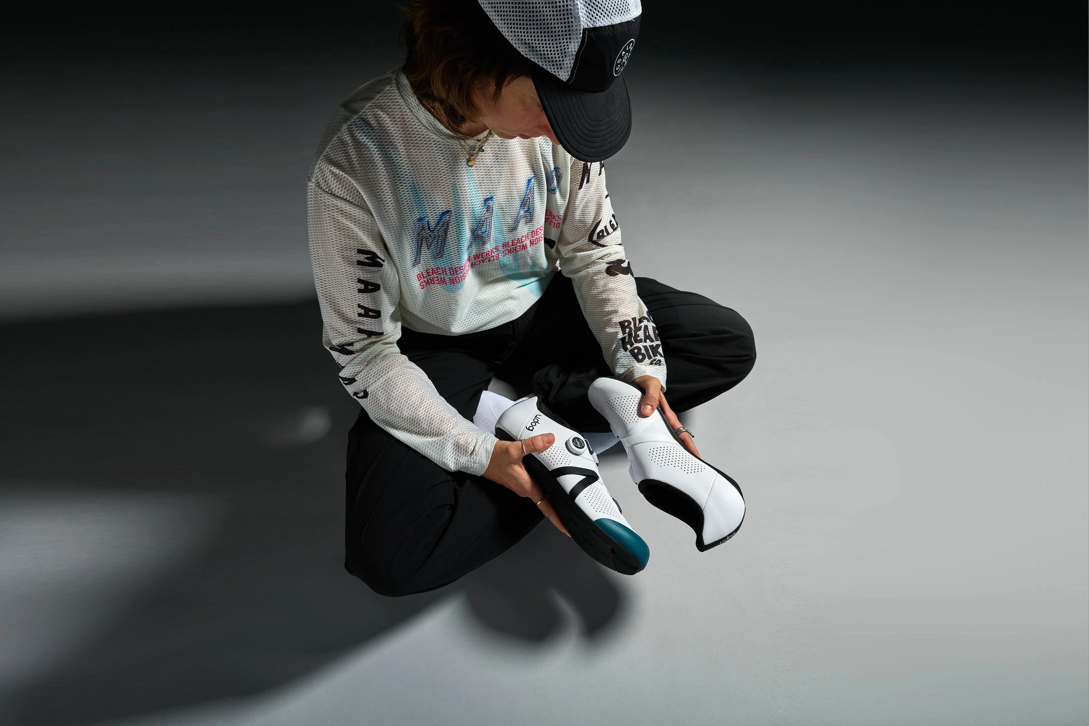Chaussures Route UDOG SEMPRE Blanc/Bleu - Image 4