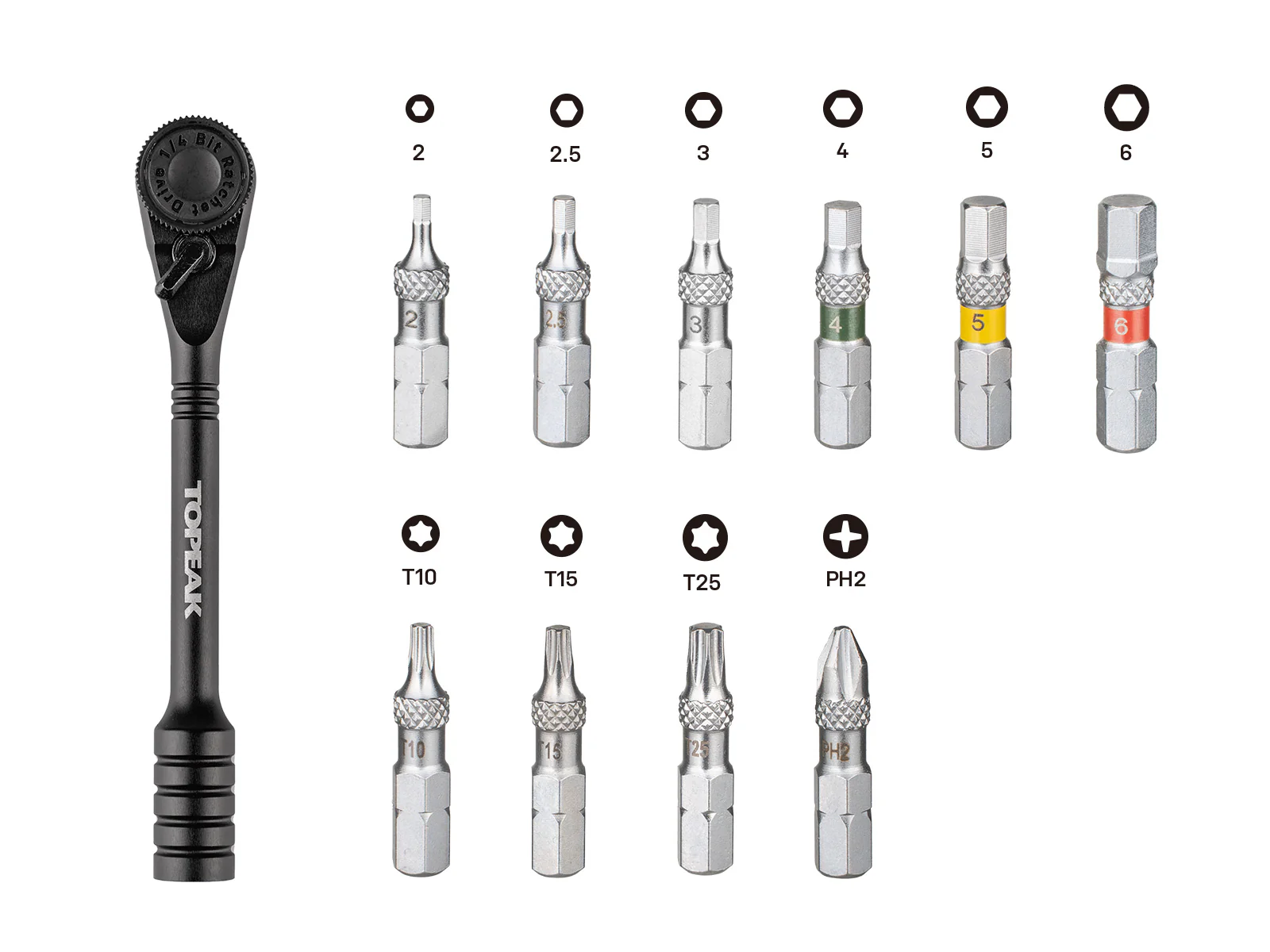 Clé à Cliquet Compact TOPEAK RATCHET ROCKET ESSENTIAL Noir - Image 2