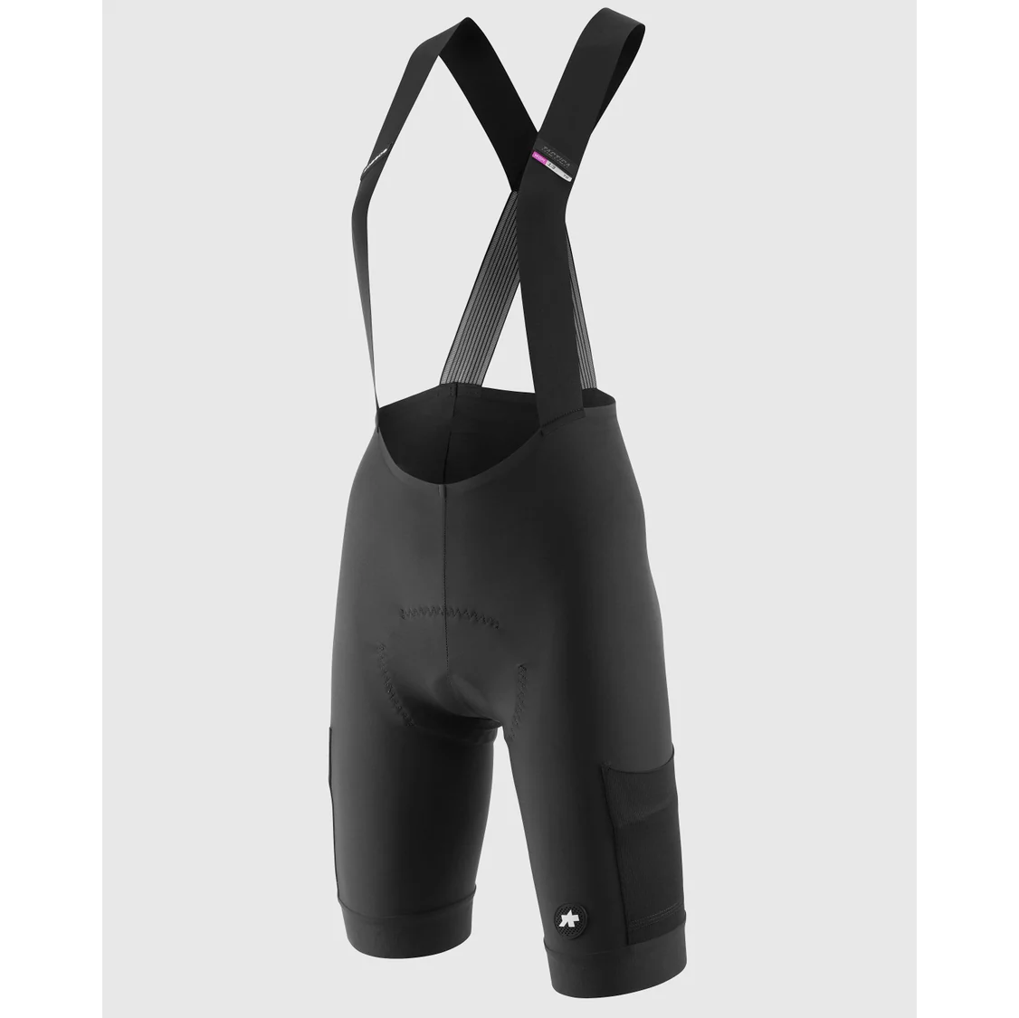 Cuissard Court à Bretelles ASSOS TACTICA KIESKAFER T5 GRAVEL Femme Noir - Image 3