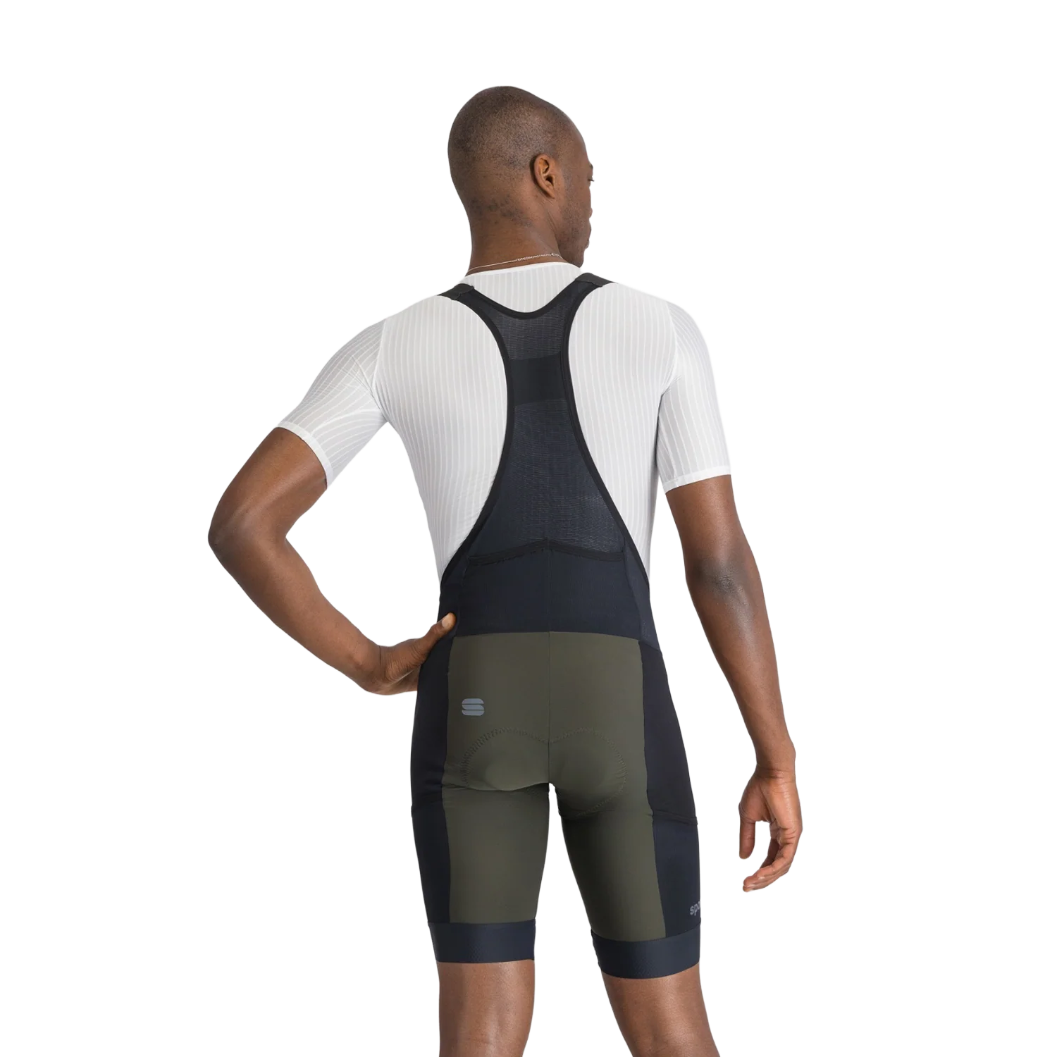Cuissard Court à bretelles SPORTFUL SUPERGIARA 2 Kaki/Noir - Image 7