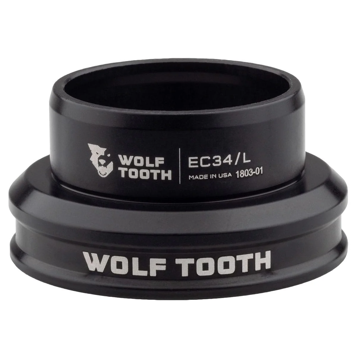 Cuvette Basse pour Jeu de Direction Externe WOLF TOOTH PERFORMANCE 1"1/8 EC34 Noir