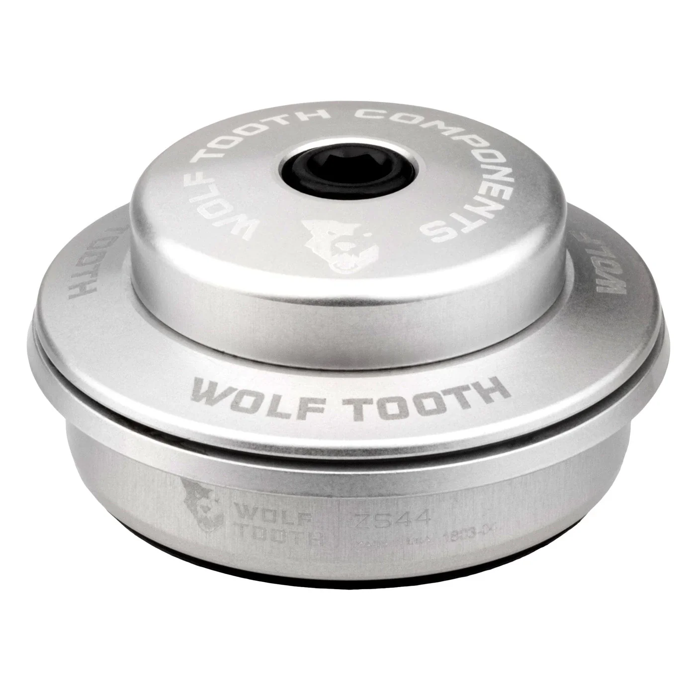 Cuvette Haute pour Jeu de Direction Semi-Intégré WOLF TOOTH PREMIUM 1"1/8 ZS44 Stack 6 mm Argent