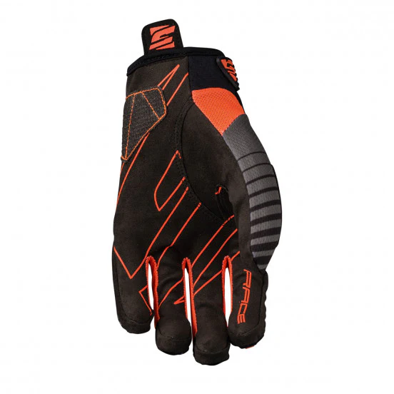 Gants FIVE BMX RACE Gris/Orange - Image 2