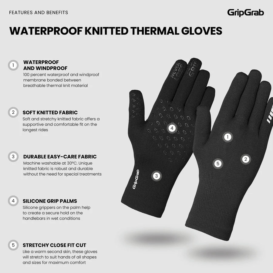 Gants GRIPGRAB HIVER IMPERMEABLES Noir - Image 5