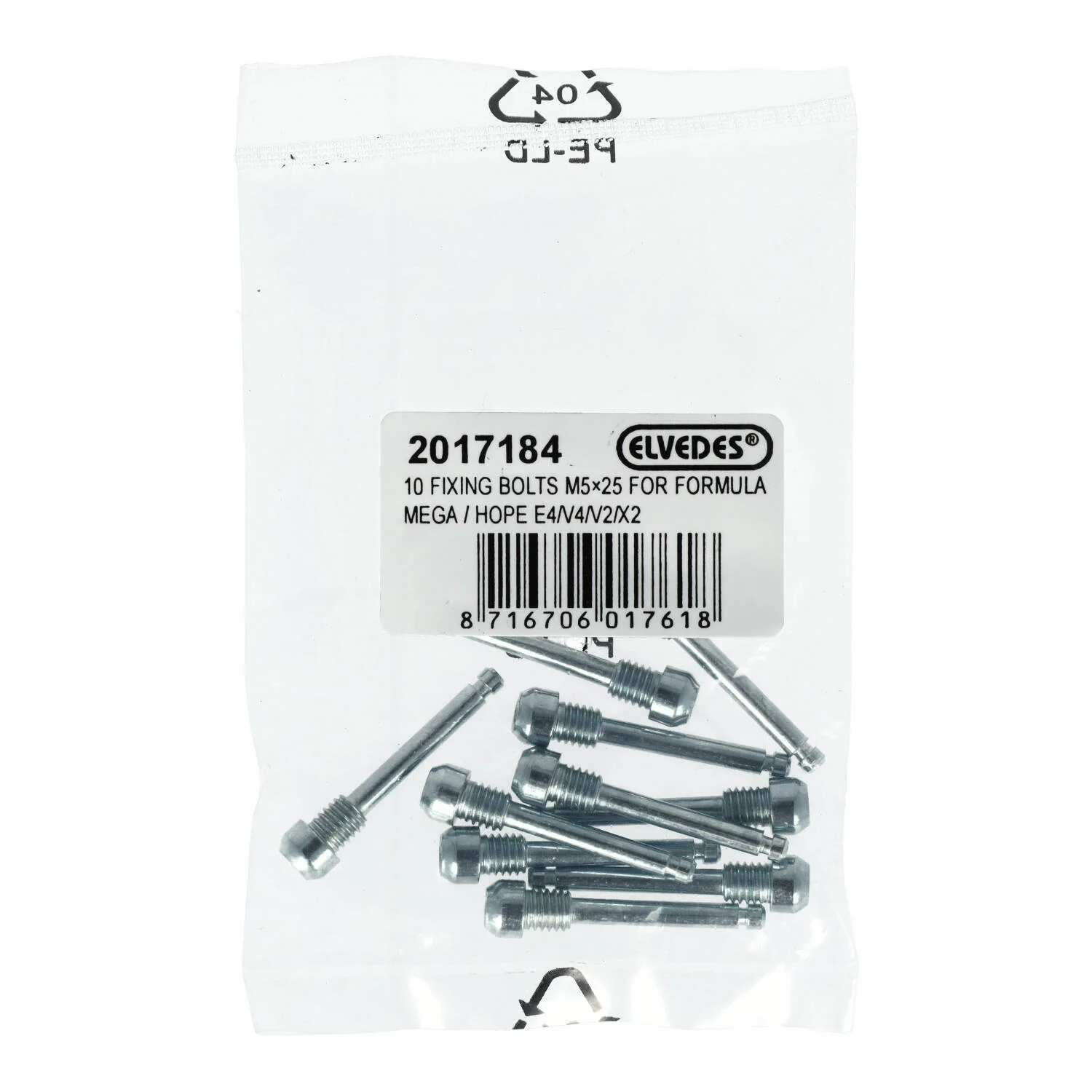 Kit de 10 Vis ELVEDES M5x25mm pour Fixation Plaquettes Formula Mega/HOPE E4/V4/X2/V2 - Image 2