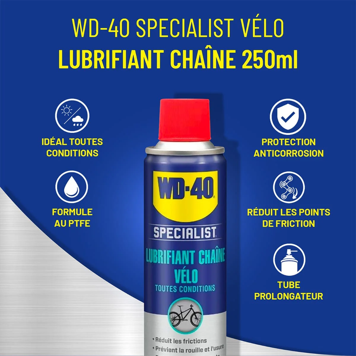 Lubrifiant Chaîne WD-40 SPECIALIST Toutes Conditions (250 ml) - Image 3