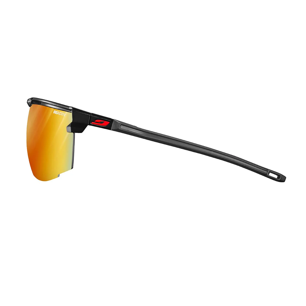 Lunettes JULBO ULTIMATE  Noir/Rouge Reactiv Light Amplifer Photochromique - Image 3
