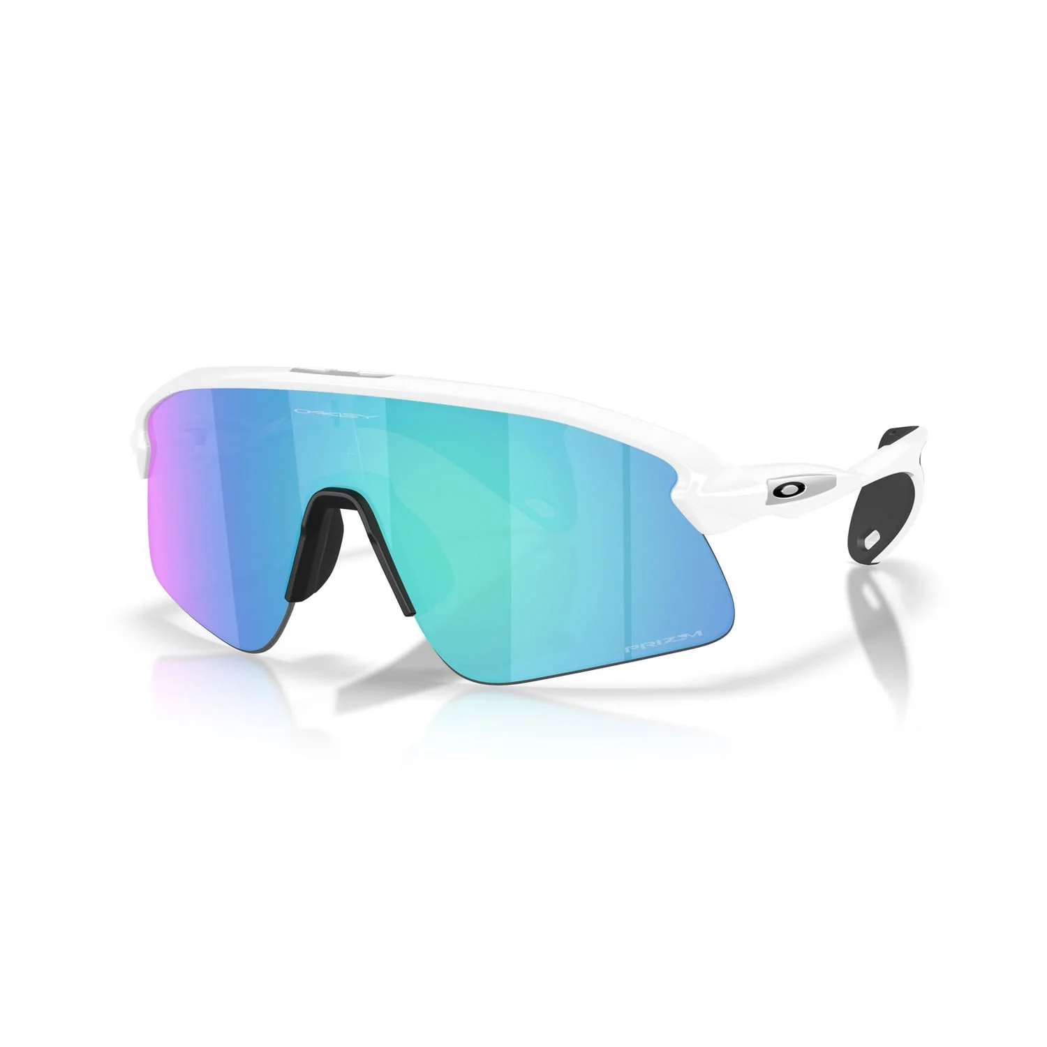 Lunettes OAKLEY STUNT DEVIL Blanc Matt Prizm Sapphire - Image 11