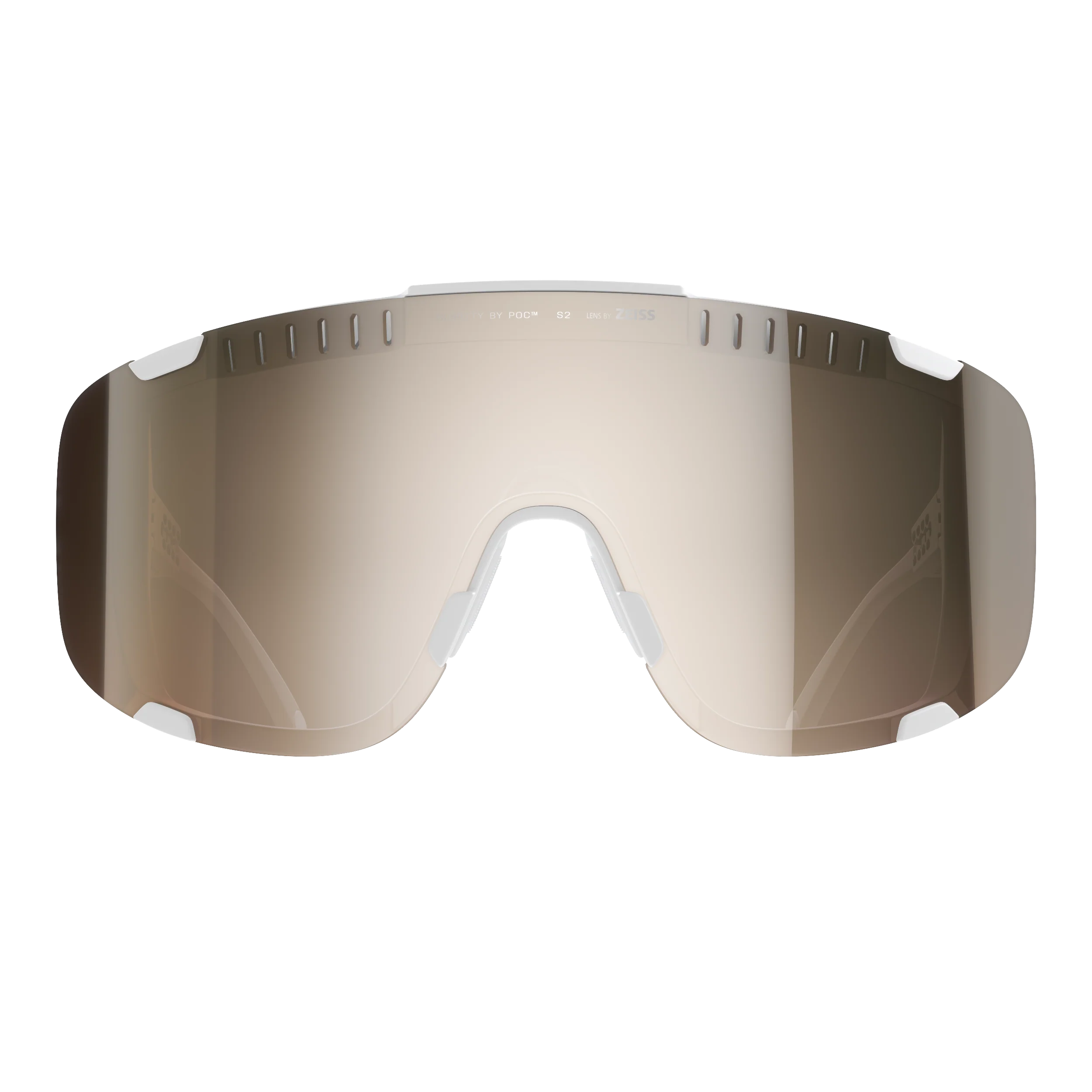 Lunettes POC DEVOUR WF + Blanc Verre Clarity Trail Partly Sunny Silver - Image 2