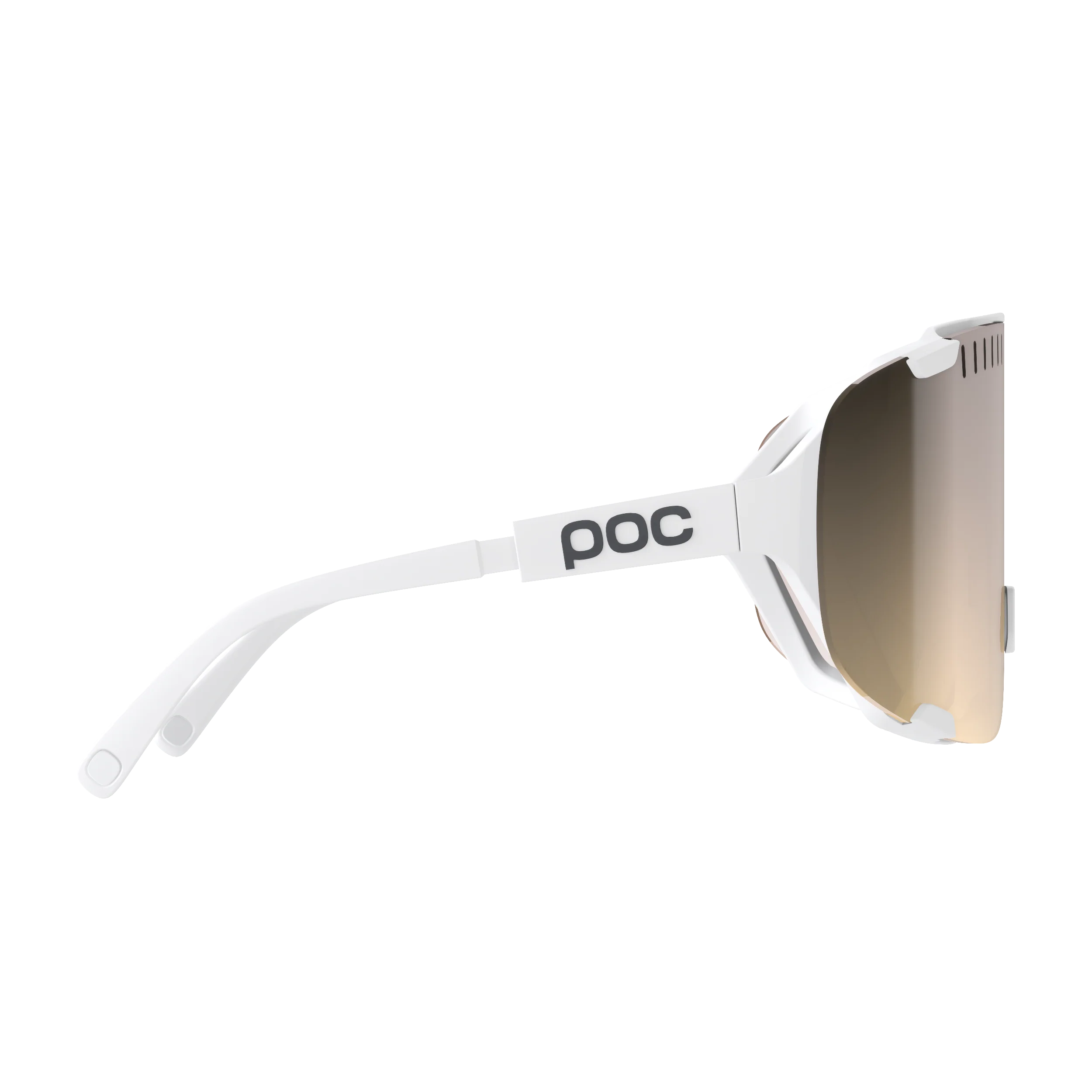 Lunettes POC DEVOUR WF + Blanc Verre Clarity Trail Partly Sunny Silver - Image 3