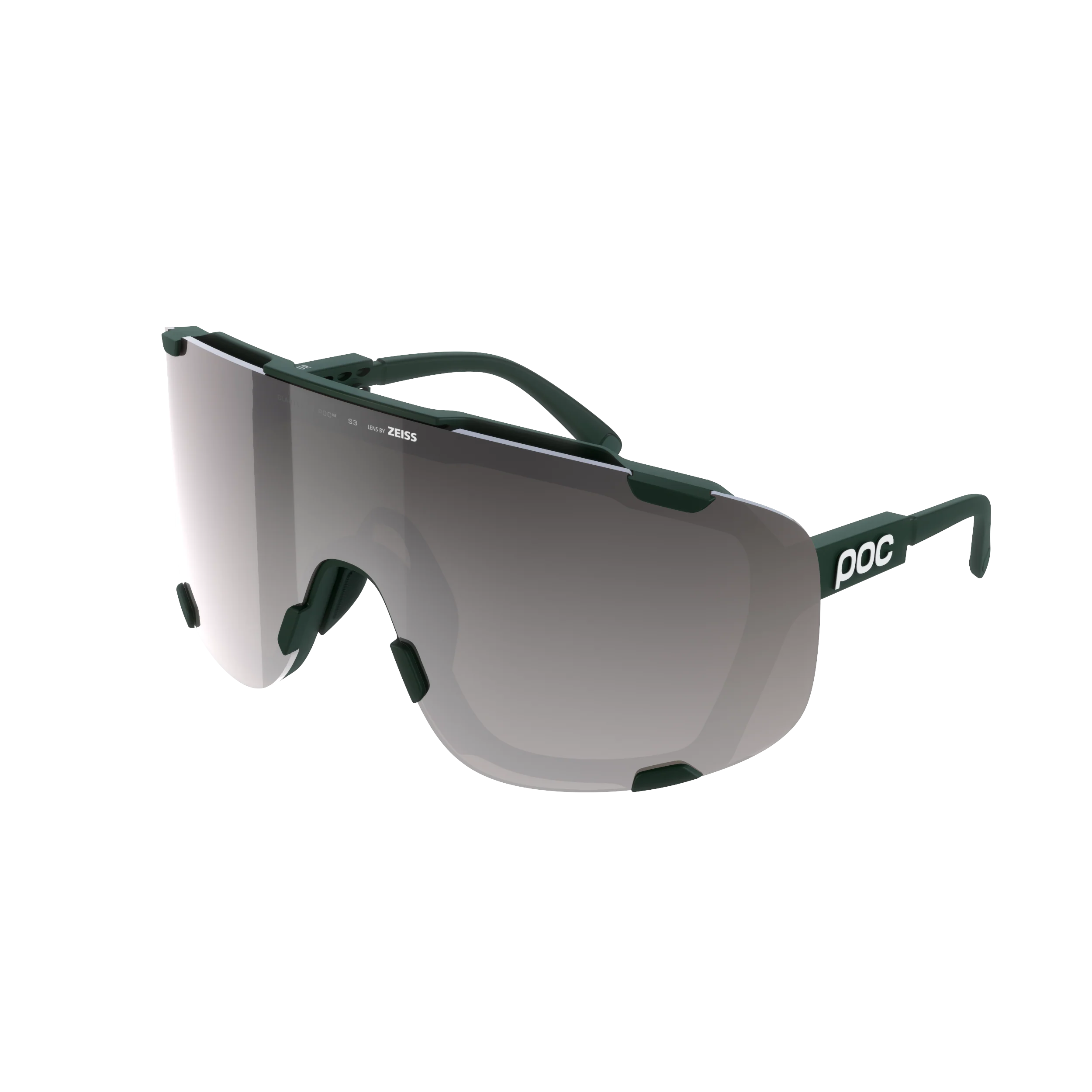 Lunettes POC DEVOUR WF + Kaki Verre Clarity Road Sunny Silver