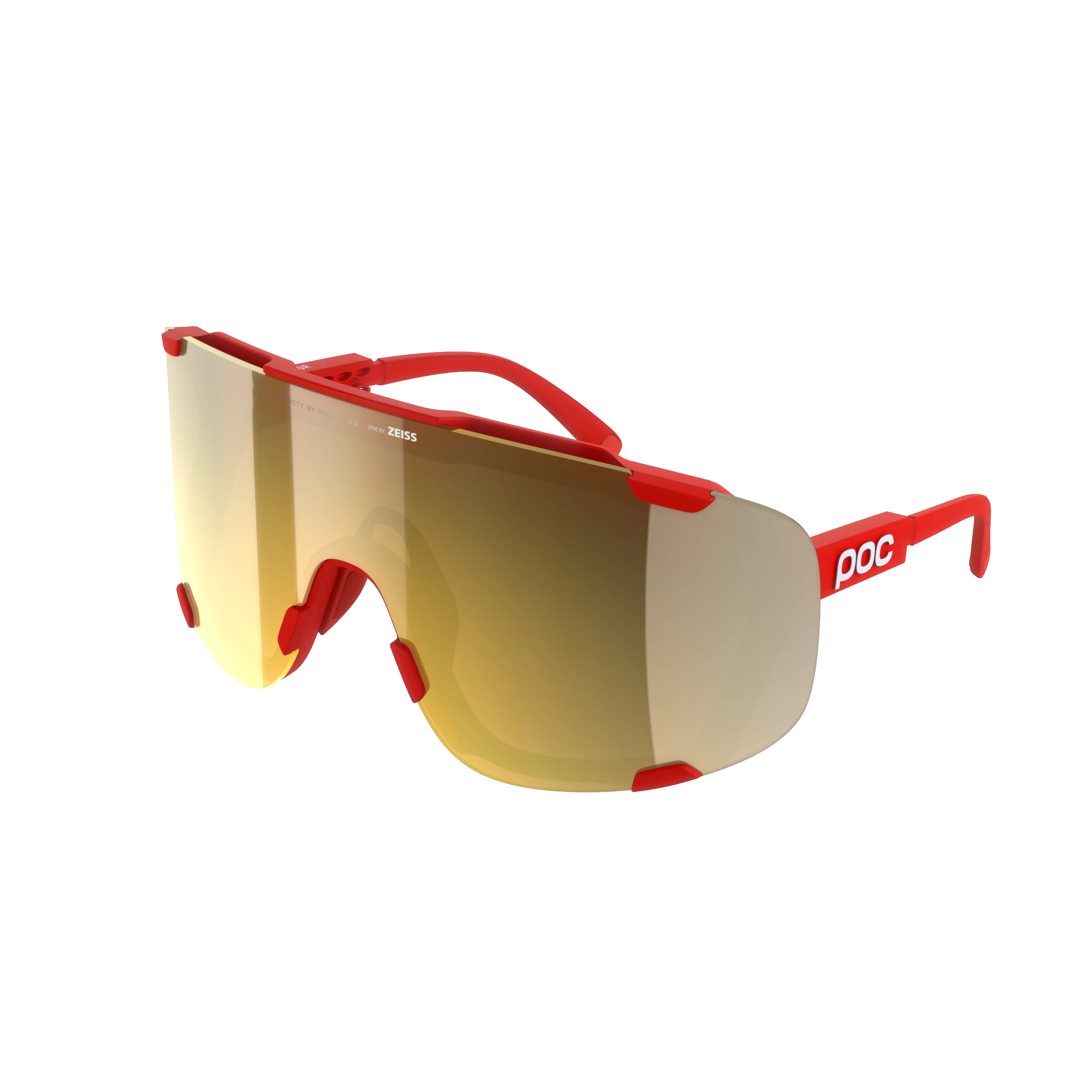 Lunettes POC DEVOUR WF + Rouge Verre Clarity Road Partly Sunny Gold