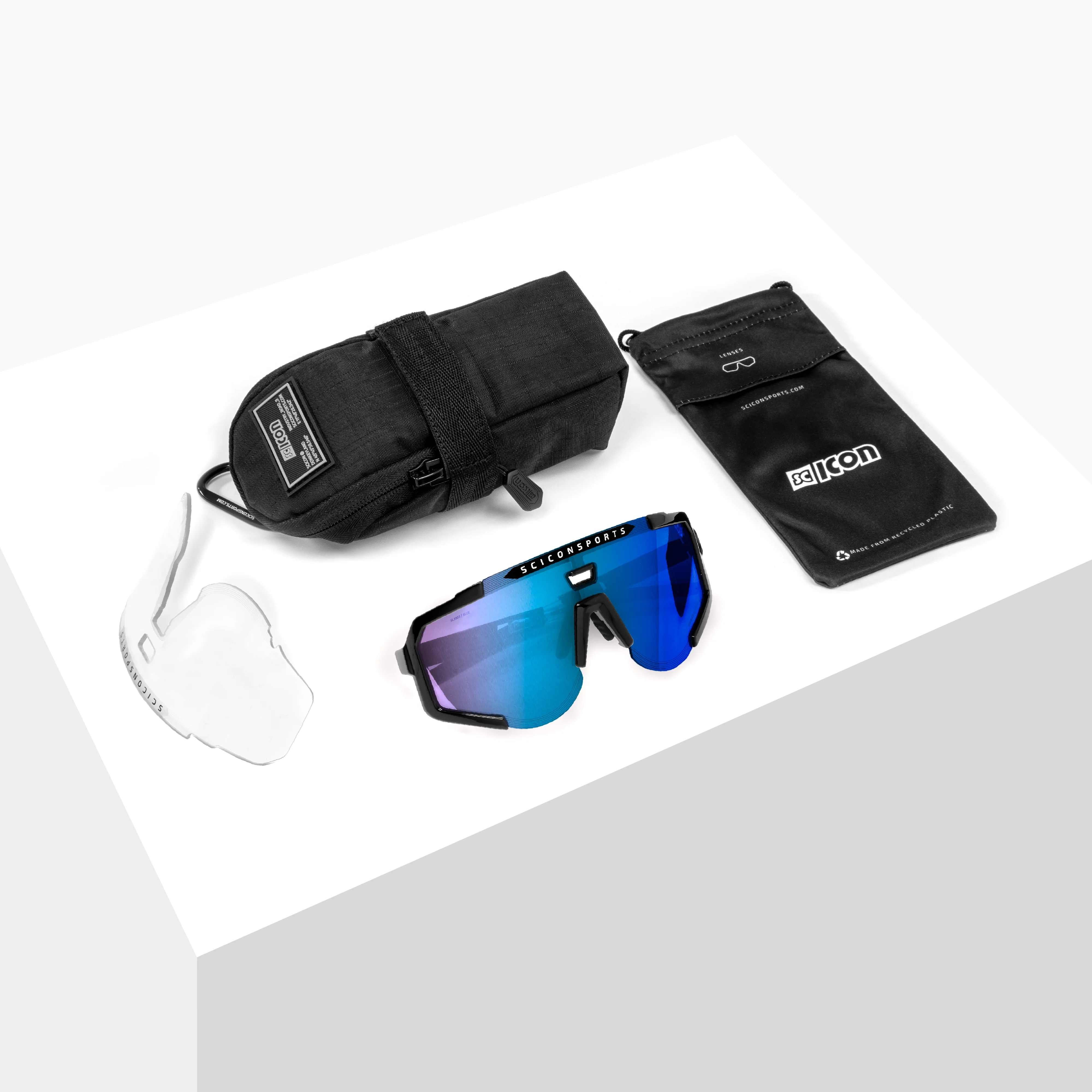 Lunettes SCICON AEROSCOPE Noir Multimirror Bleu - Image 3
