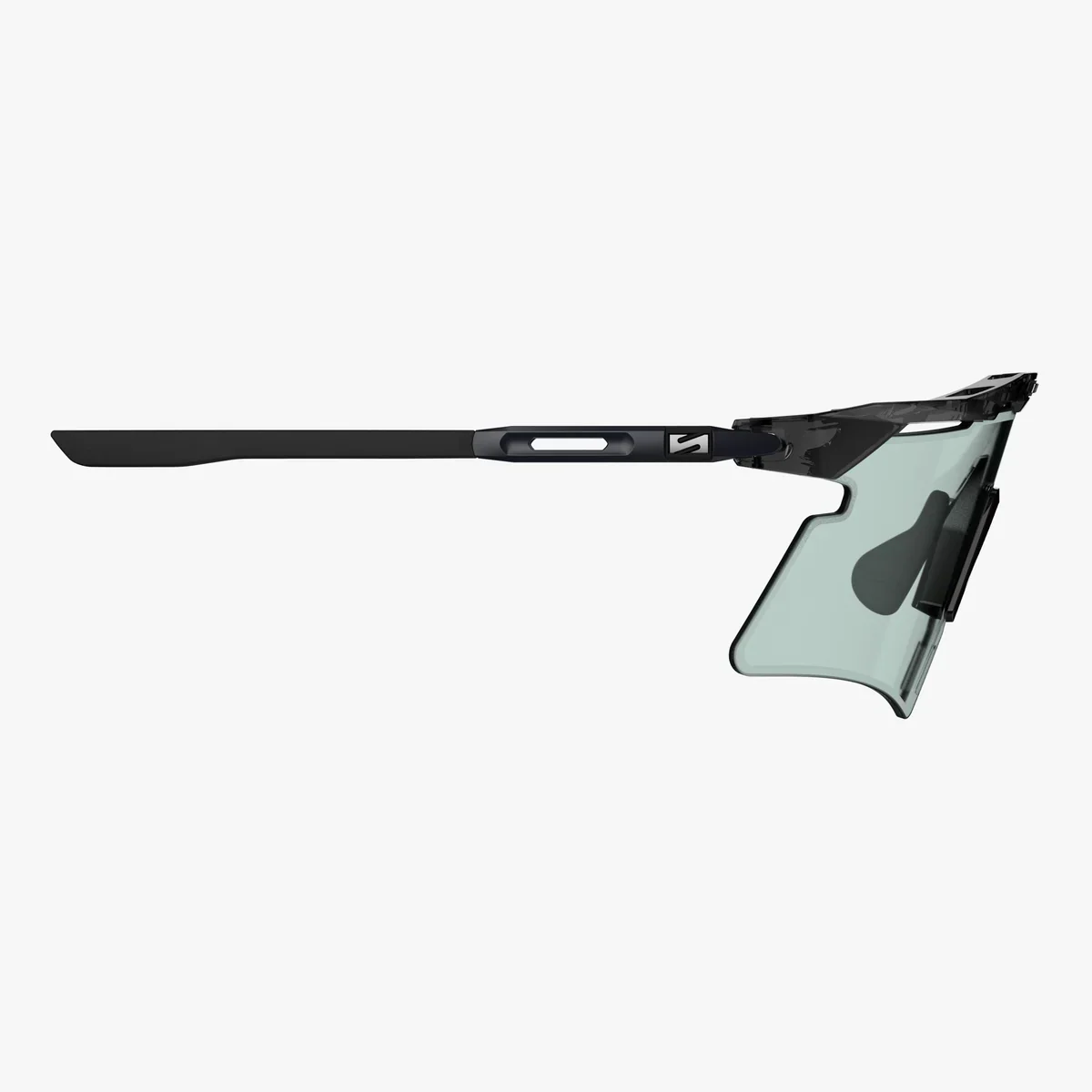 Lunettes SCICON AEROSHADE 2.0 TITANIUM Noir Crystal Gloss Verre Photochromique Blue Green - Image 3