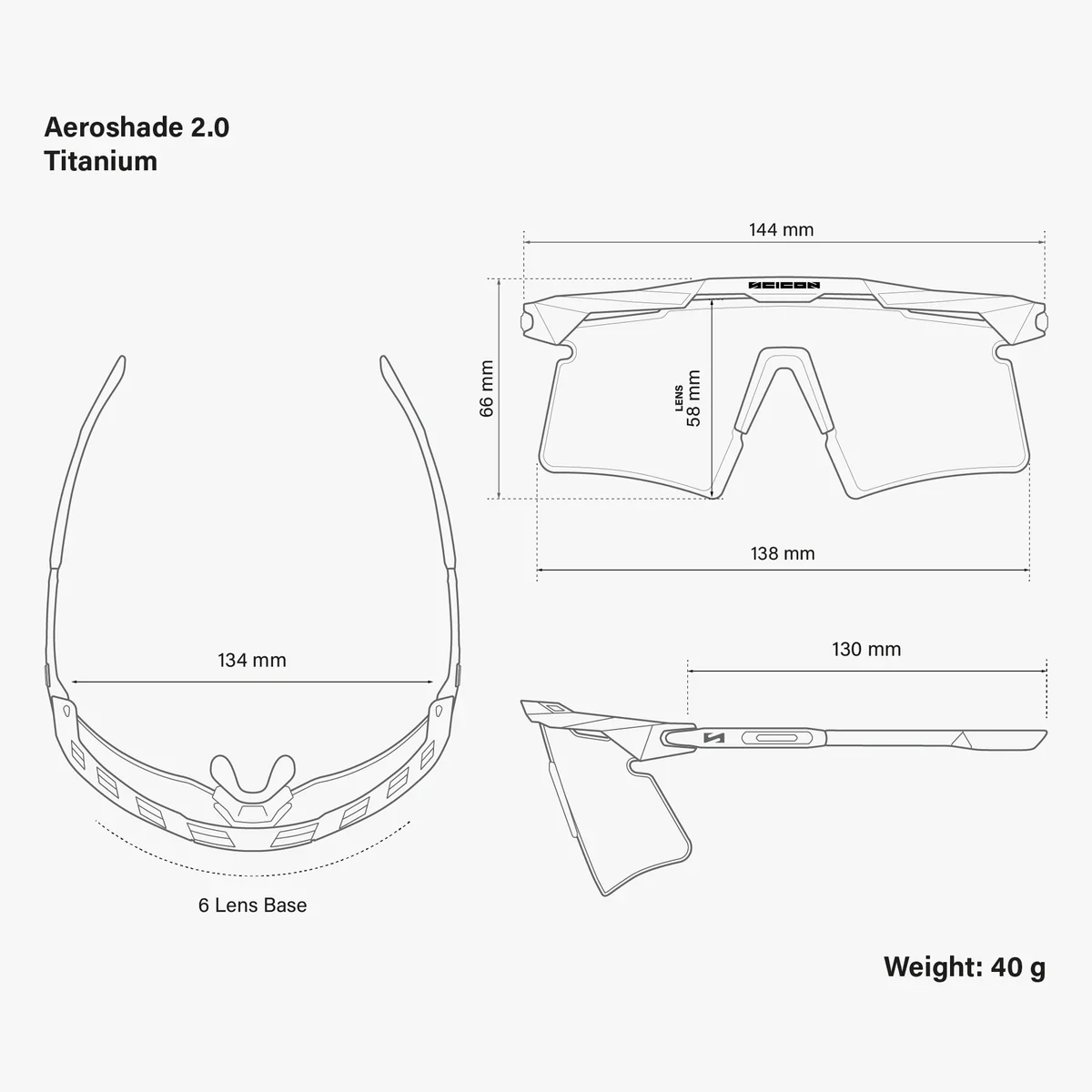 Lunettes SCICON AEROSHADE 2.0 TITANIUM Noir Matt Verre Multimirror Silver + Pink - Image 7