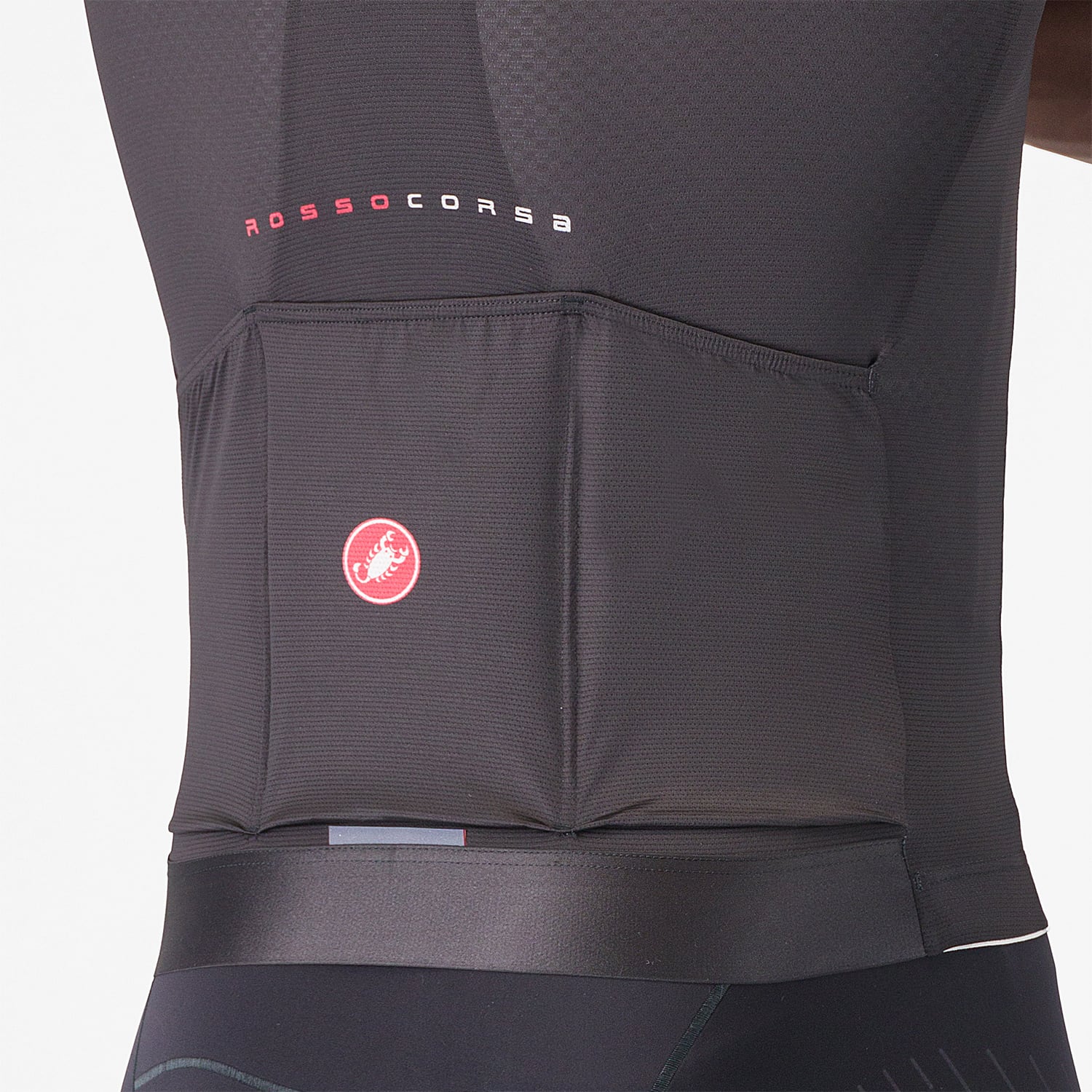 Maillot CASTELLI AERO RACE 8S Manches Courtes Noir - Image 5
