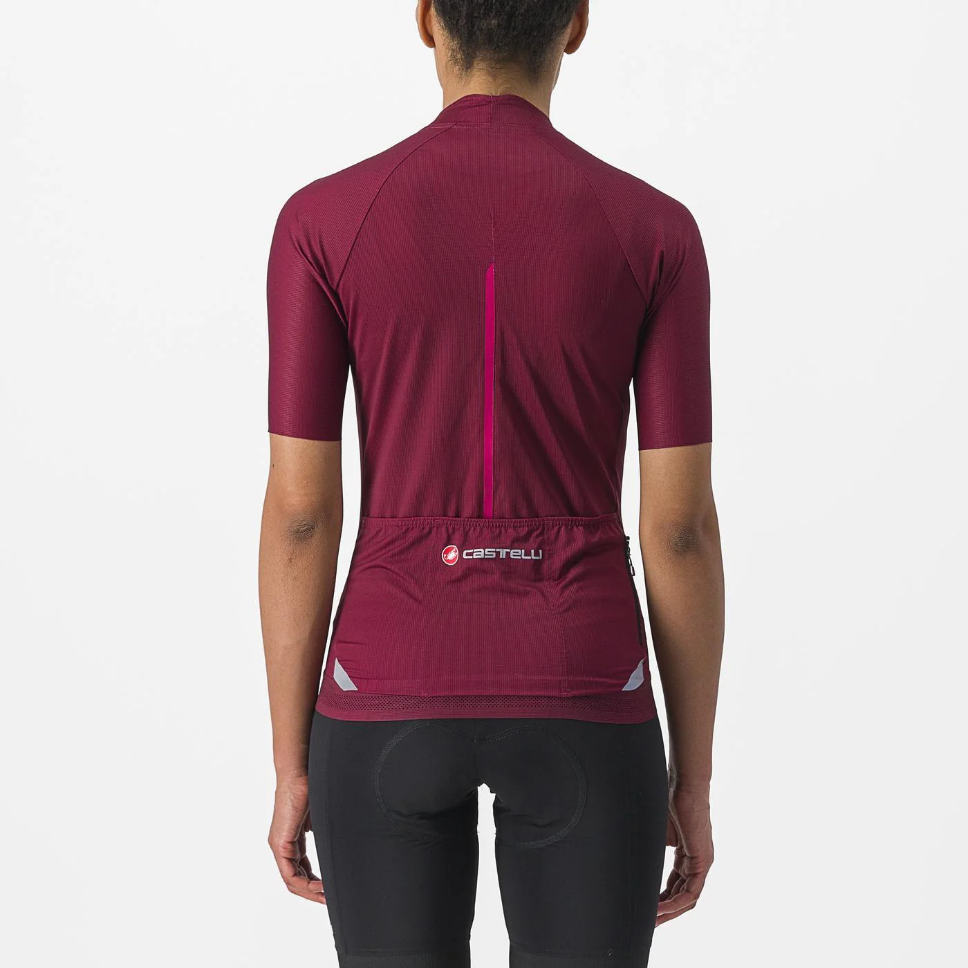 Maillot CASTELLI ENDURANCE W Femme Manches Courtes Bordeaux - Image 2