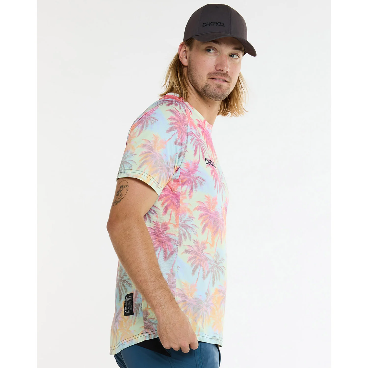 Maillot DHARCO HIGHBALL Manches Courtes Rose/Bleu - Image 3