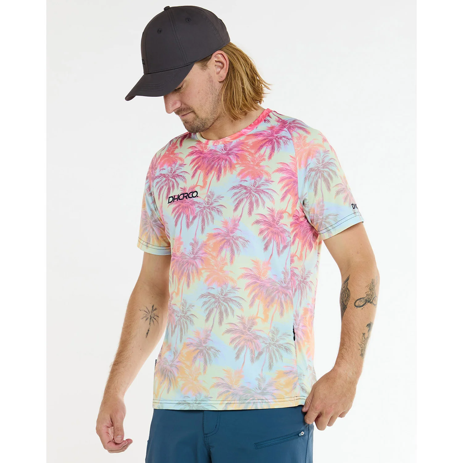 Maillot DHARCO HIGHBALL Manches Courtes Rose/Bleu - Image 8