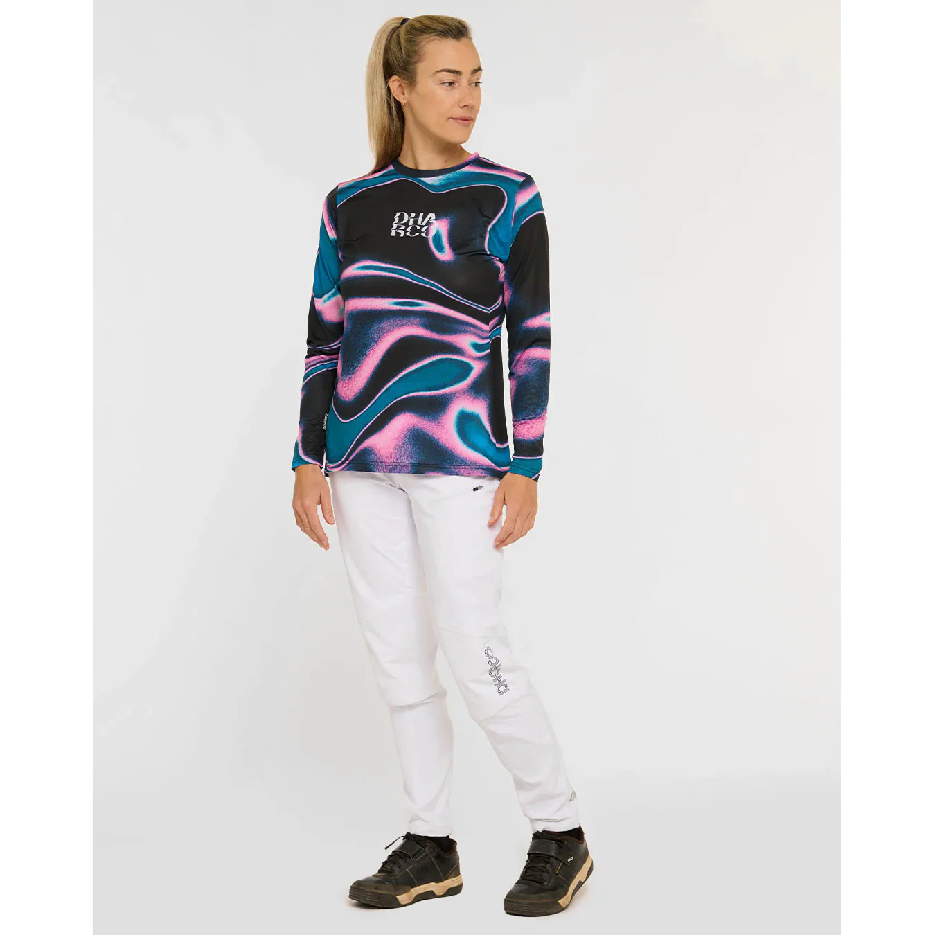 Maillot DHARCO RACE AURORA Manches Longues Femme Noir/Rose - Image 4
