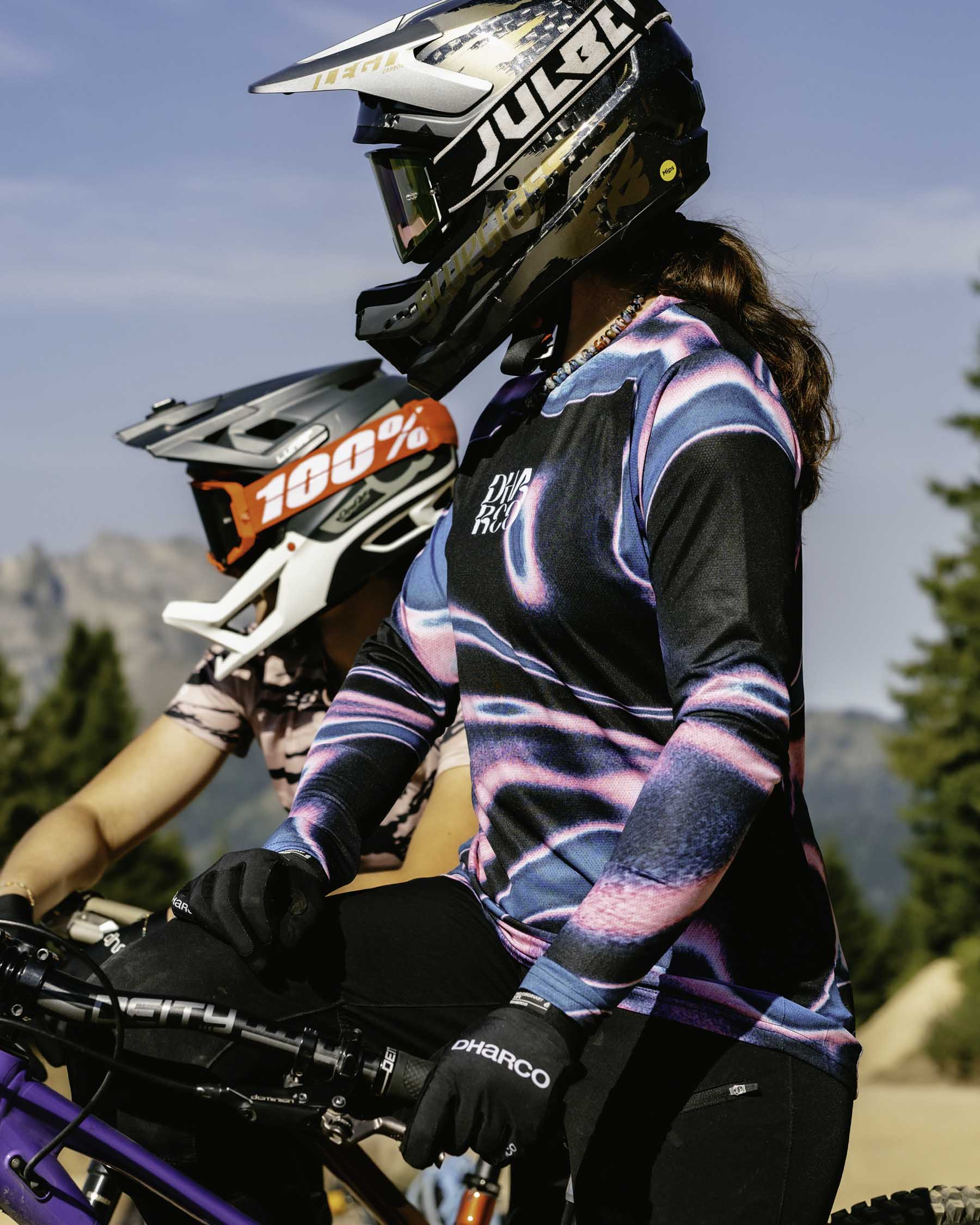 Maillot DHARCO RACE AURORA Manches Longues Femme Noir/Rose - Image 7