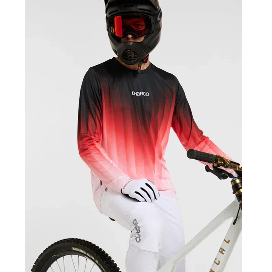 Maillot DHARCO RACE PRISM Manches Longues Rouge - Image 3