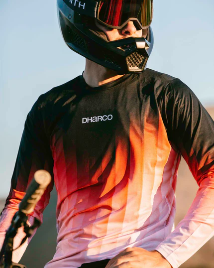 Maillot DHARCO RACE PRISM Manches Longues Rouge - Image 5