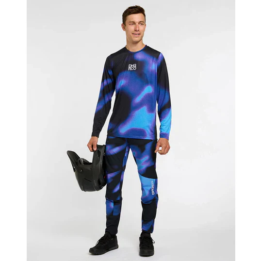 Maillot DHARCO RACE VORTEX Manches Longues Noir/Violet - Image 3