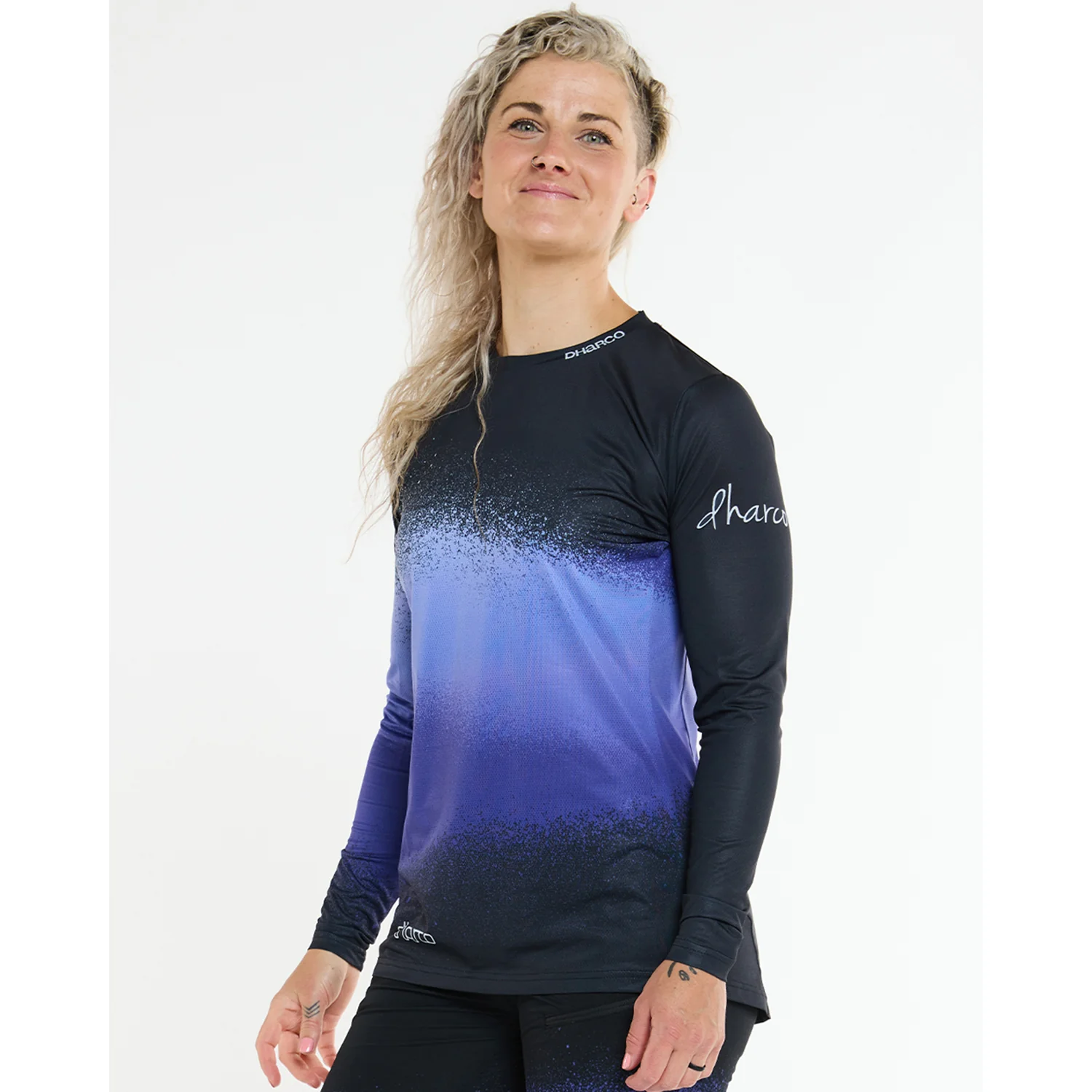 Maillot DHARCO RACE ULTRA VIOLET Manches Longues Femme Noir/Violet - Image 3