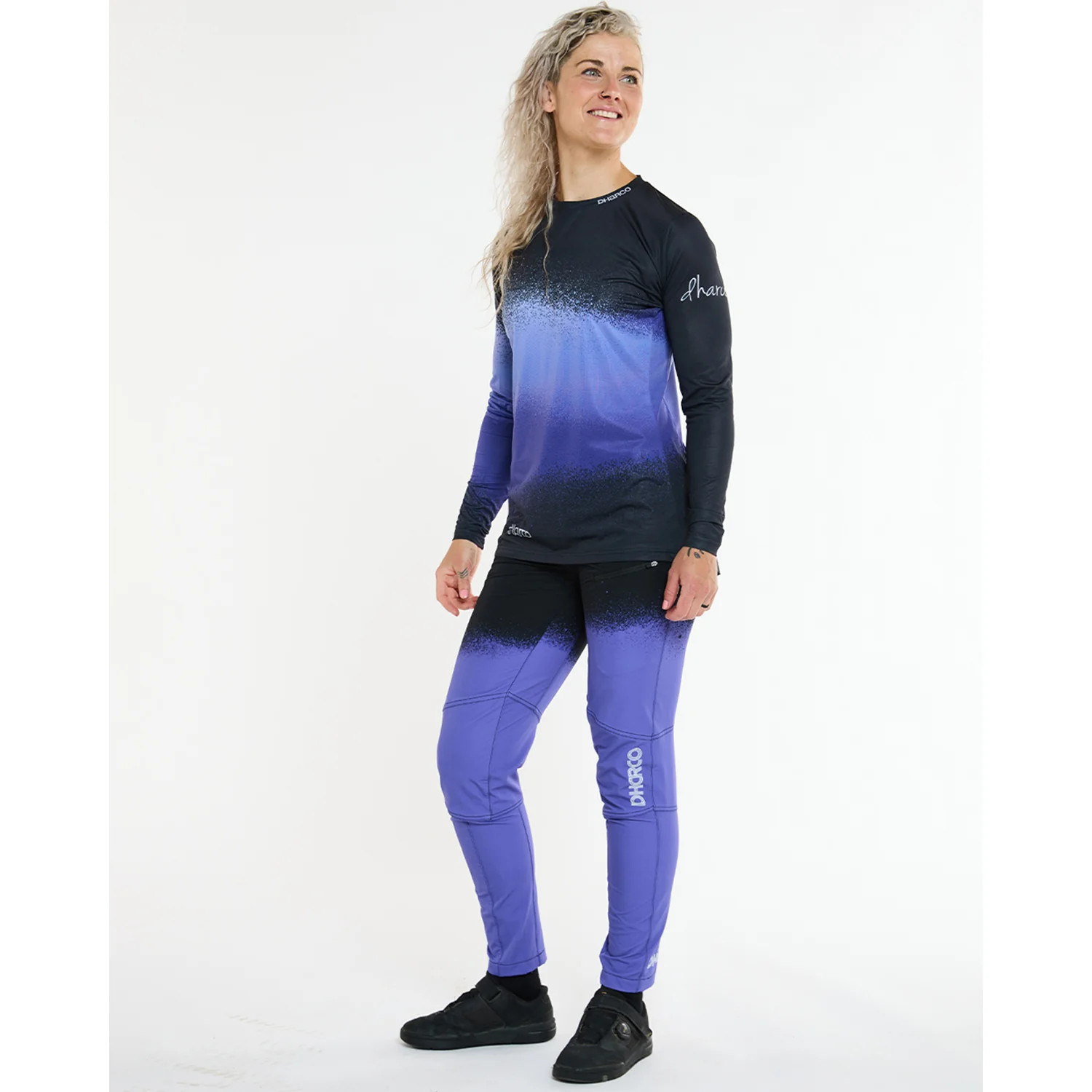 Maillot DHARCO RACE ULTRA VIOLET Manches Longues Femme Noir/Violet - Image 4