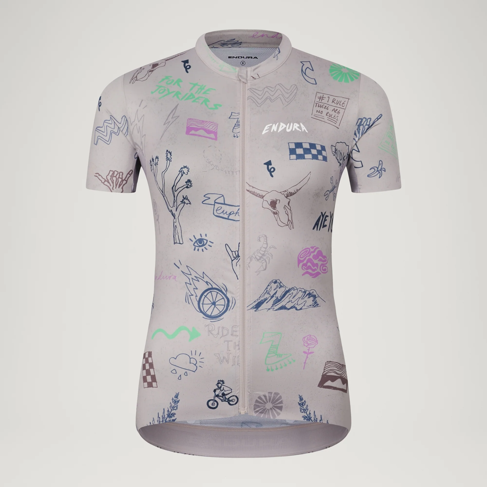 Maillot ENDURA PRO SL PRINT GTI Manches Courtes Femme Titanium - Image 5