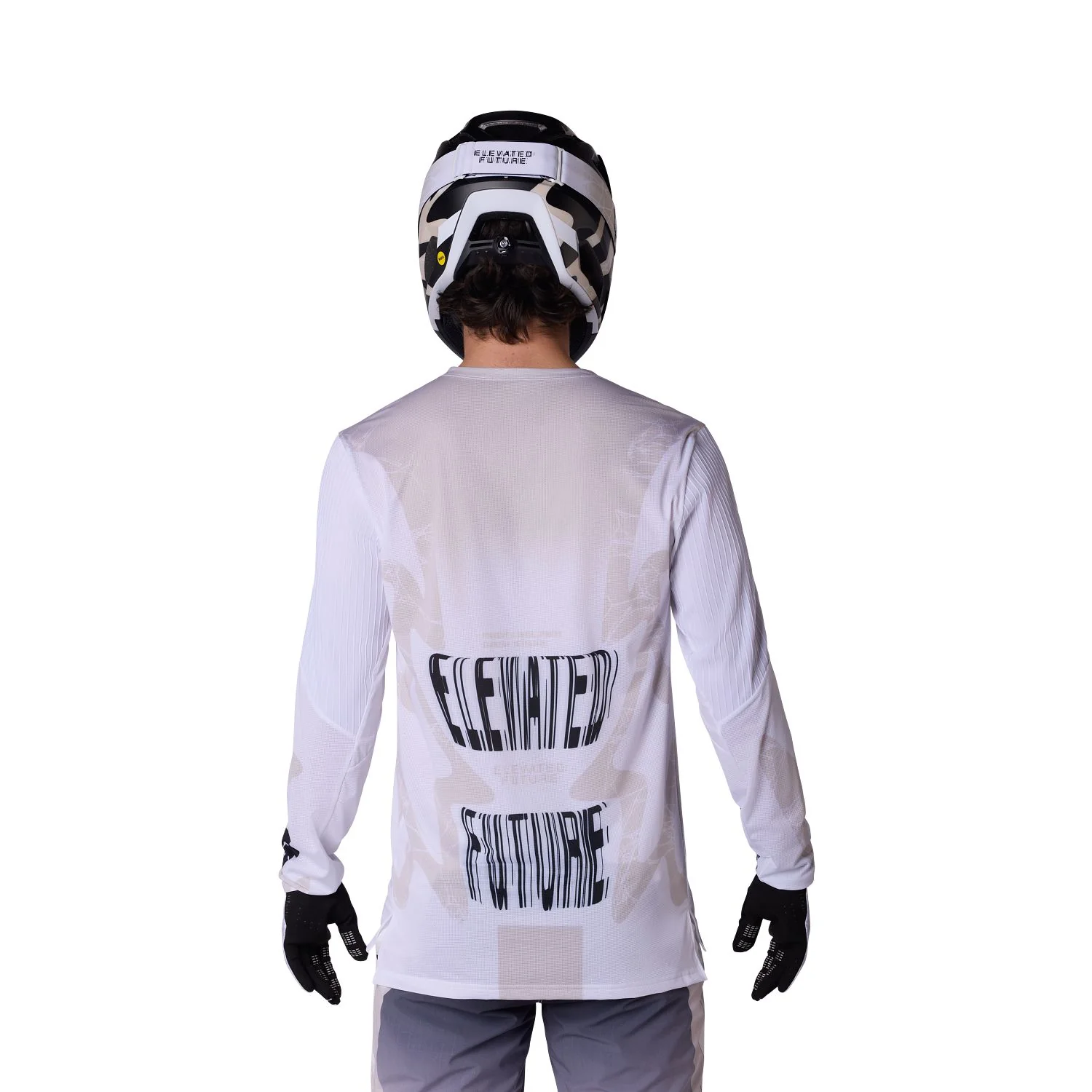 Maillot FOX FLEXAIR DIFFUSE SE Manches longues Blanc - Image 5